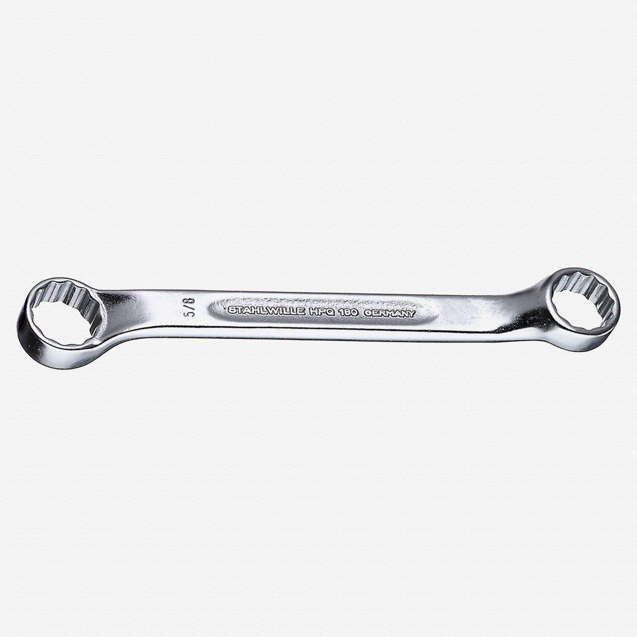 Stahlwille 180a Double Ended Ring Spanner Short Shallow Offset, 1/4" x 5/16" - ST41601620 - KC Tool