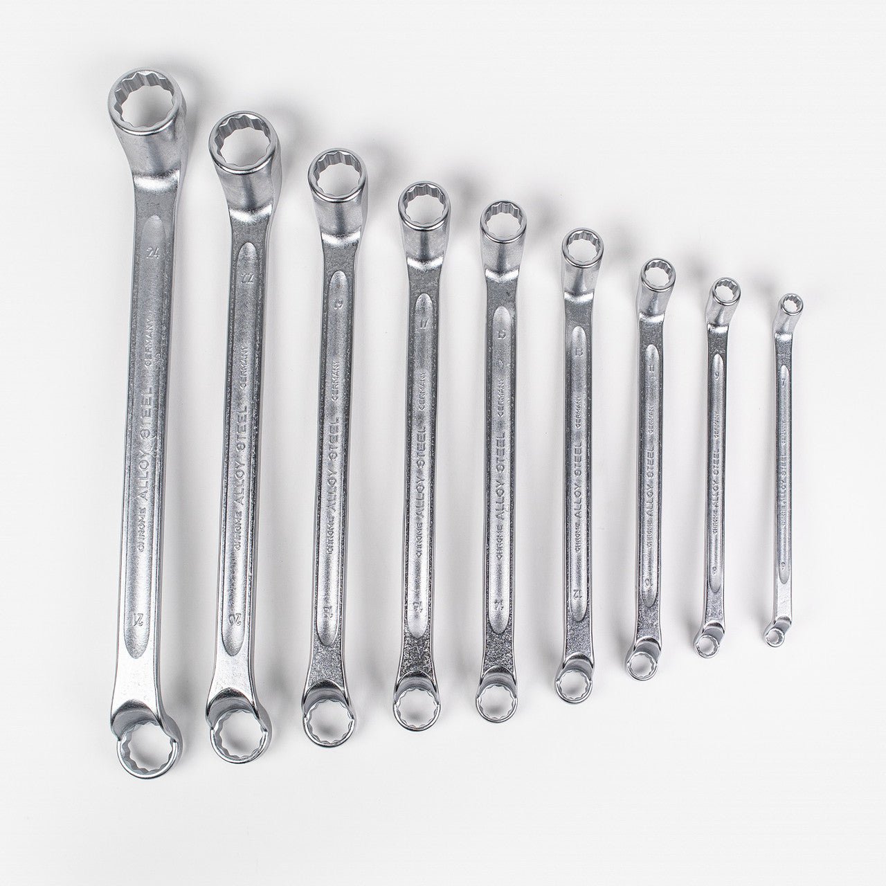 Stahlwille 20/9 Double - ended Ring Spanner Set, Metric, 6 - 24 mm, 9 Pieces - ST96410409 - KC Tool