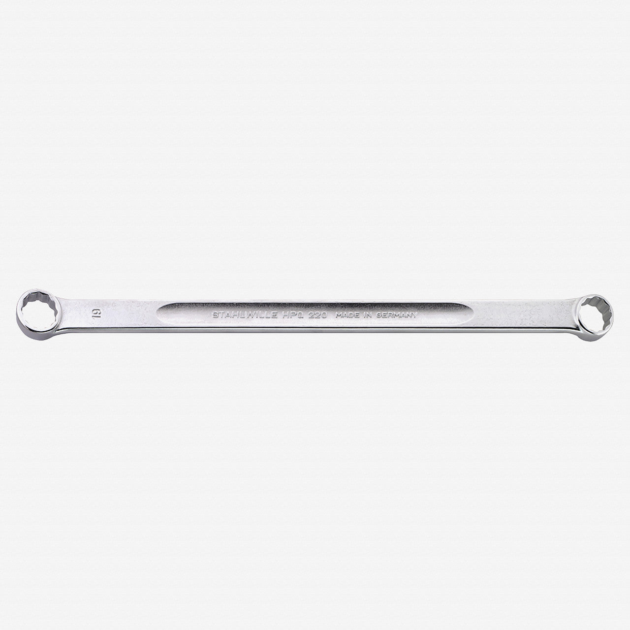 Stahlwille 220 Double Ended Ring Spanner, Extra Long 15 Deg. Offset, 13 x 14 mm - ST41031314 - KC Tool