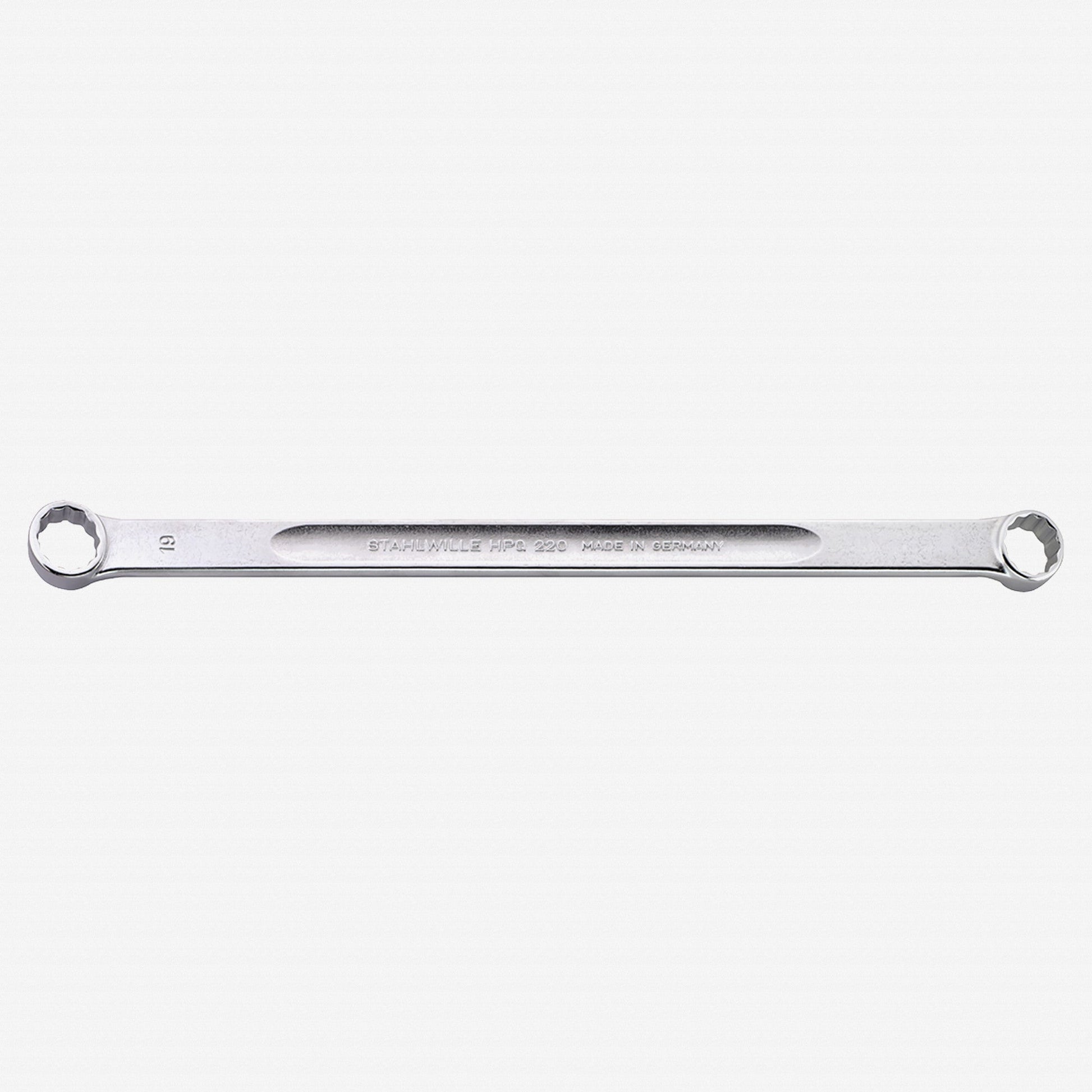 Stahlwille 220 Double Ended Ring Spanner, Extra Long 15 Deg. Offset, 13 x 14 mm - ST41031314 - KC Tool