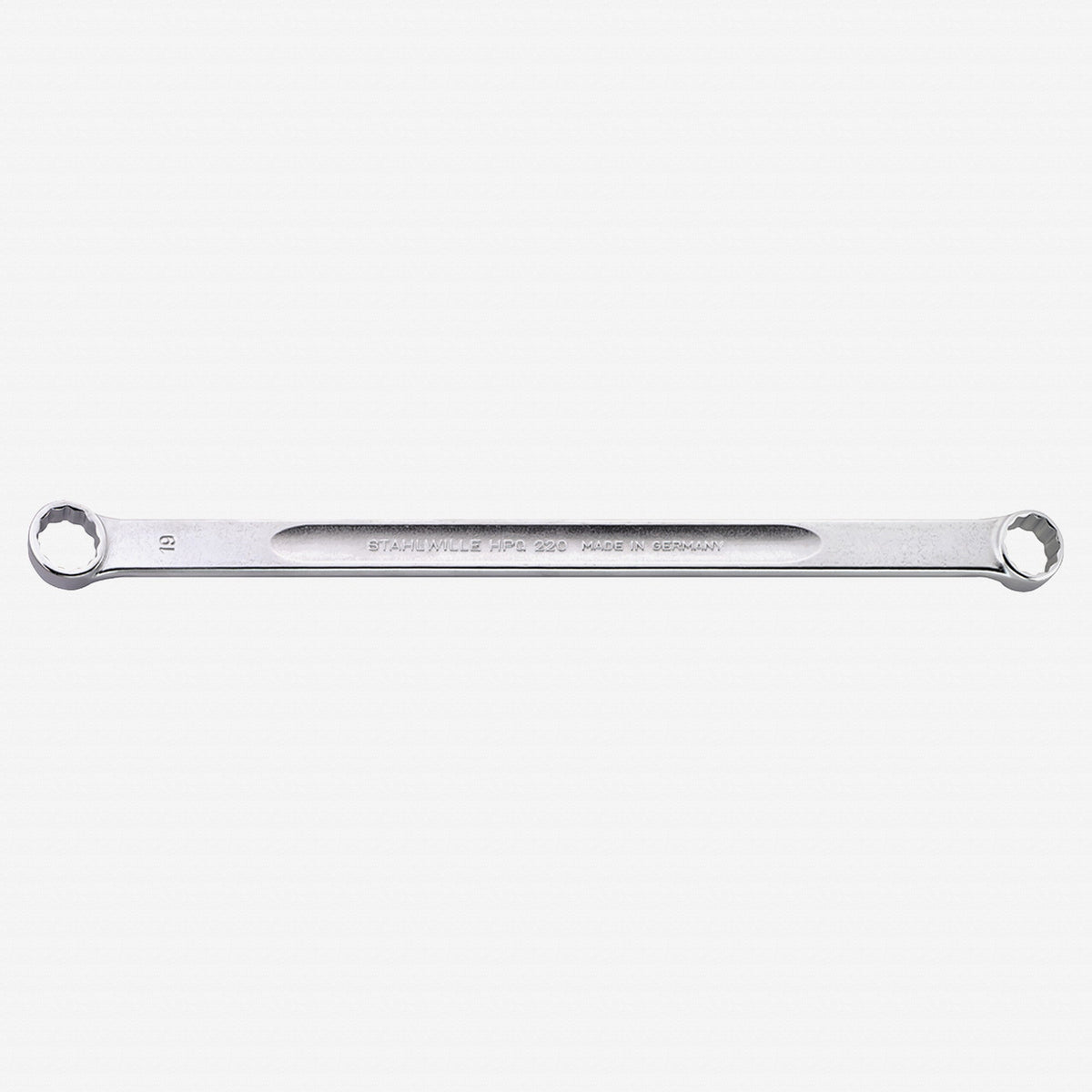 Stahlwille 220 Double Ended Ring Spanner, Extra Long 15 Deg. Offset, 17 x 19 mm - ST41031719 - KC Tool