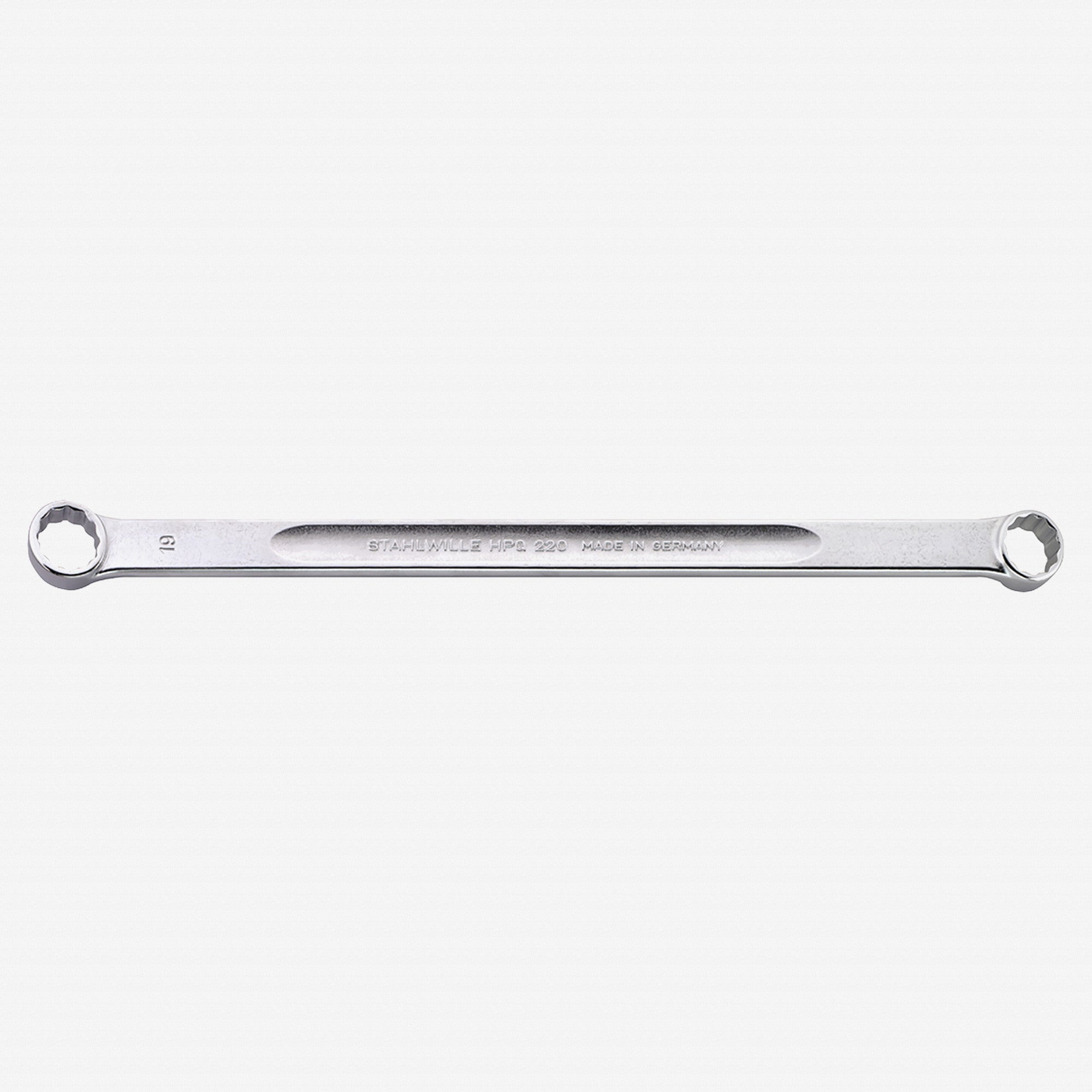 Stahlwille 220 Double Ended Ring Spanner, Extra Long 15 Deg. Offset, 9 x 11 mm - ST41030911 - KC Tool