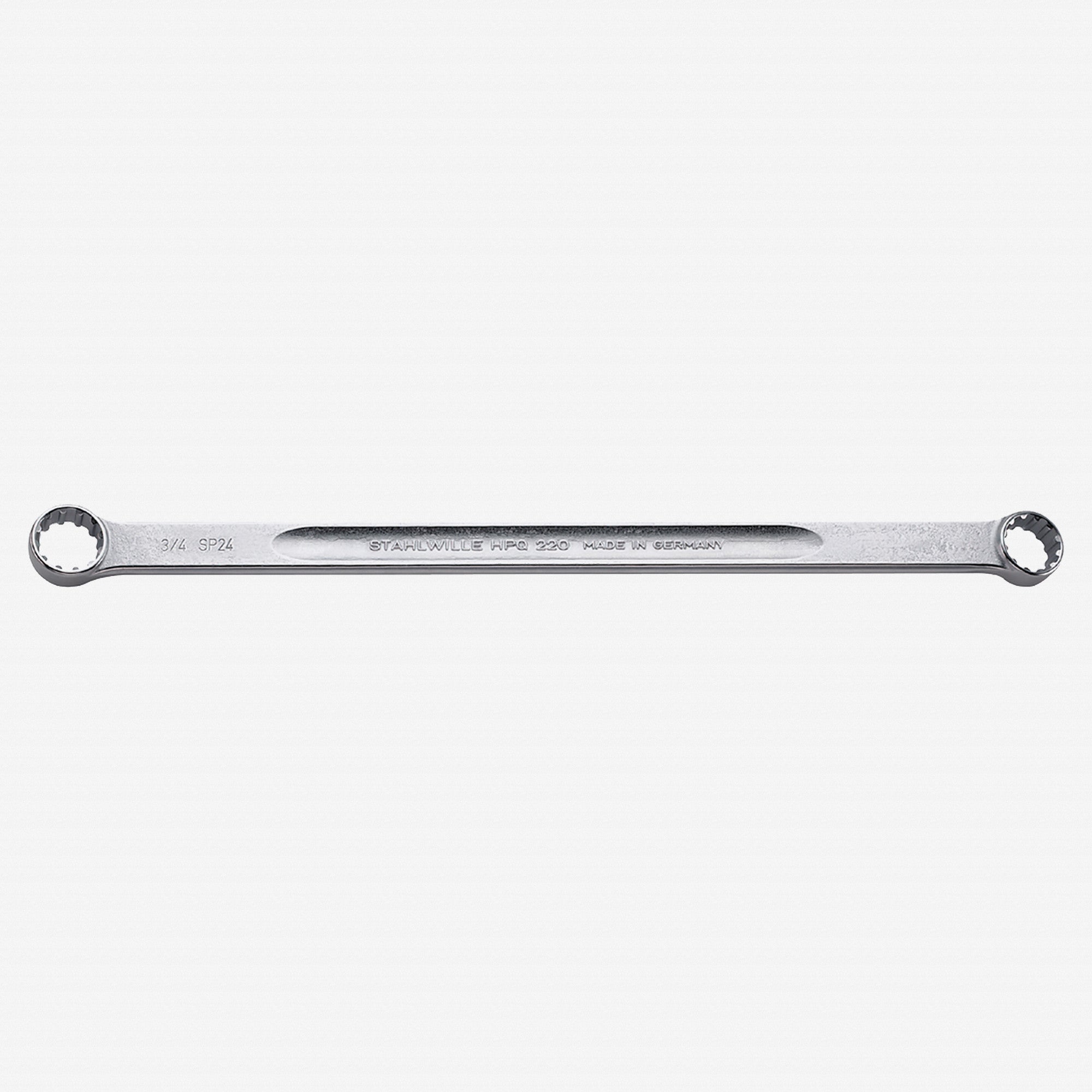 Stahlwille 220aSP Double Ended Ring Spanner, 16 x 18 Spline size (1/2 x 9/16") - ST41161618 - KC Tool
