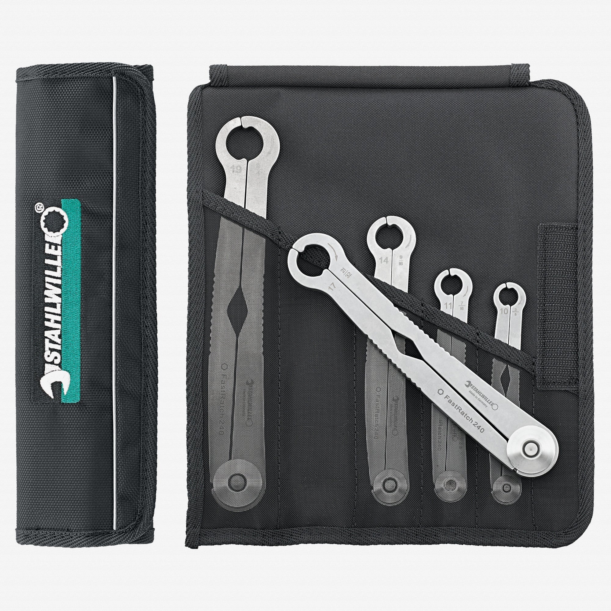 Stahlwille 240/5 Ratchet Wrench Set, FastRatch, 5 pcs - ST96411005 - KC Tool