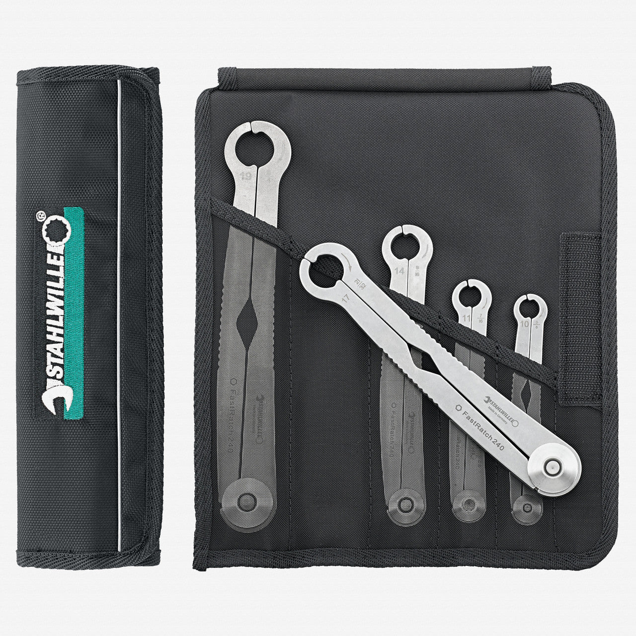 Stahlwille 240/5 Ratchet Wrench Set, FastRatch, 5 pcs - ST96411005 - KC Tool