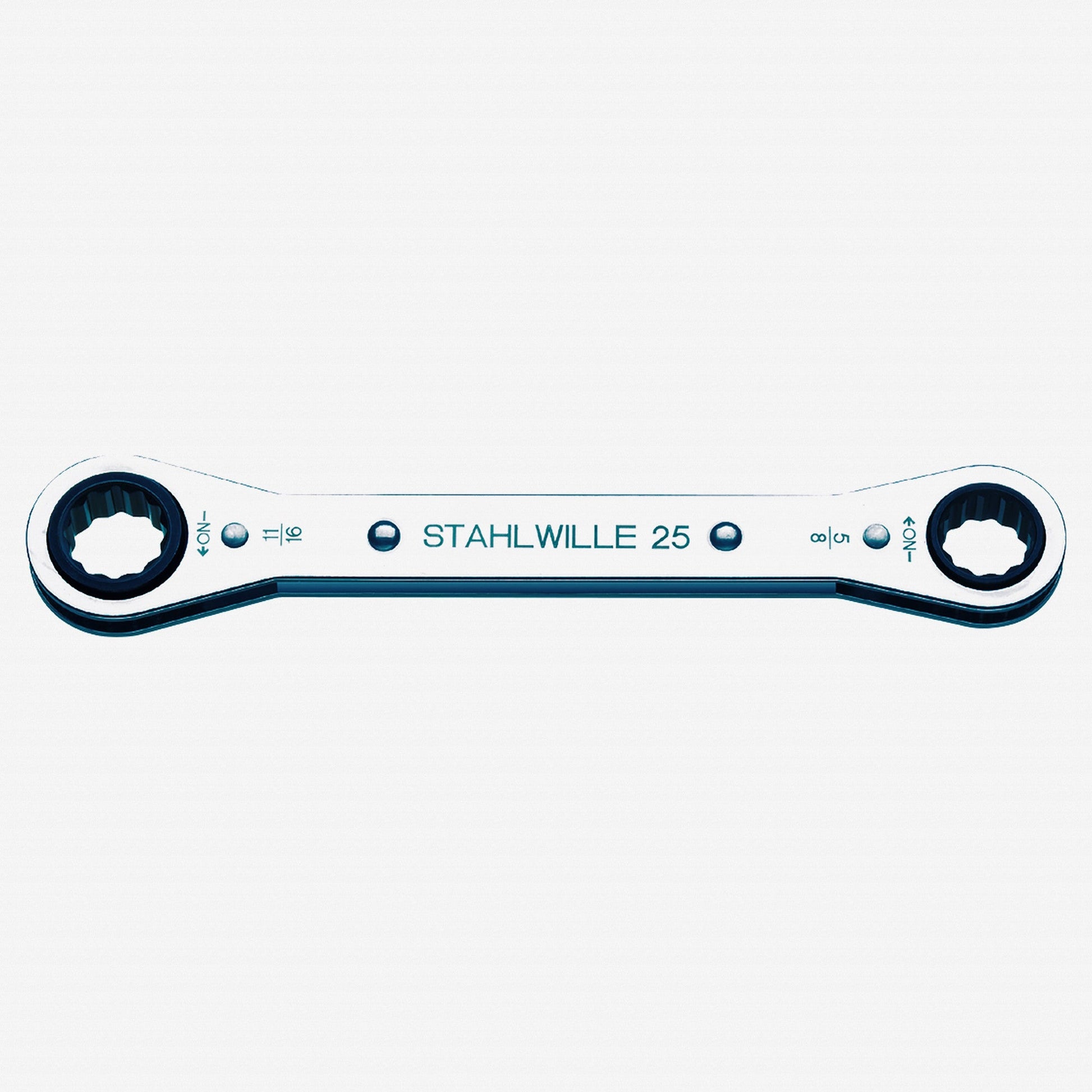Stahlwille 25aN Ratchet Ring Spanner, 3/4" x 7/8" - ST41564044 - KC Tool