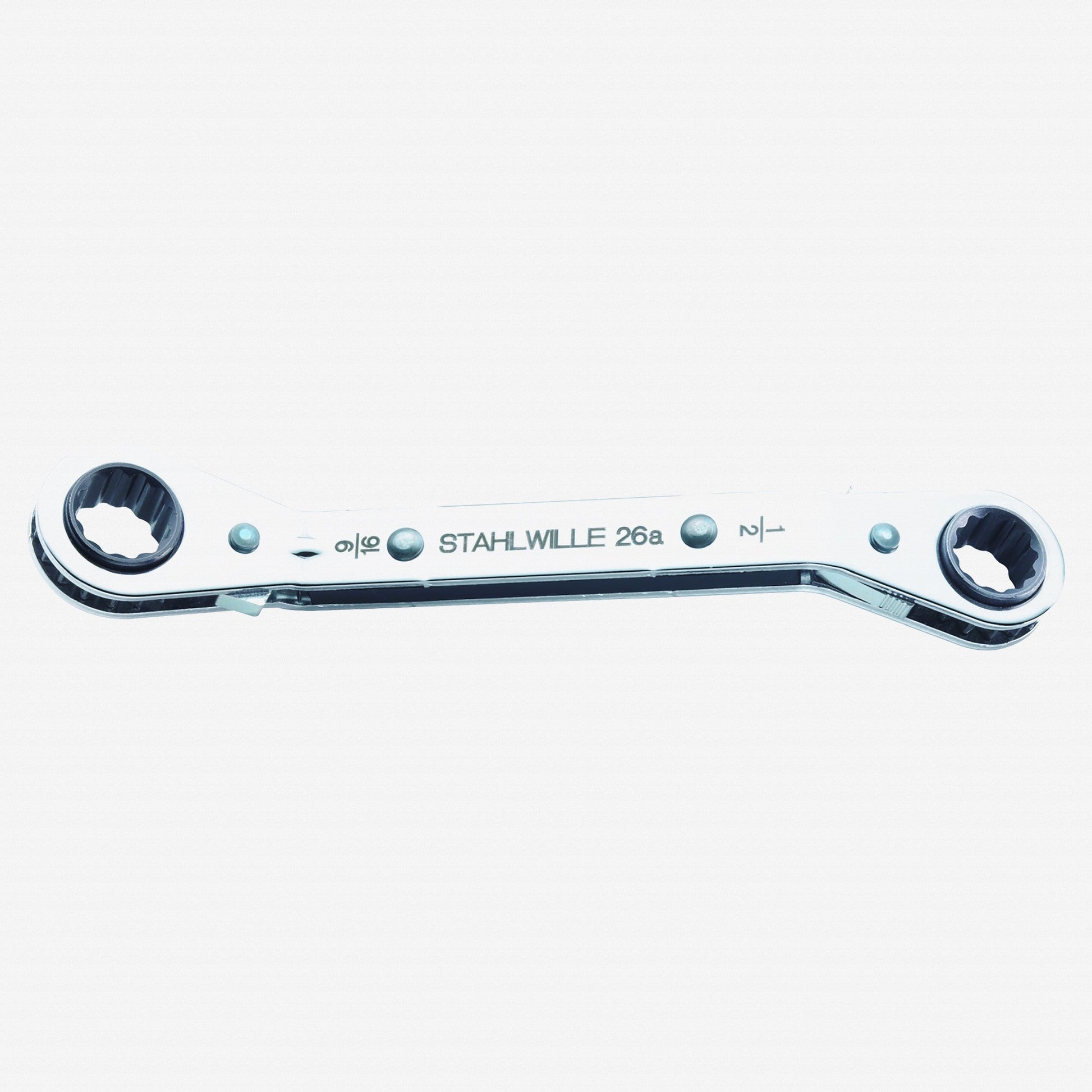 Stahlwille 26a Ratchet Ring Spanner, 1/2" x 9/16" - ST41553234 - KC Tool