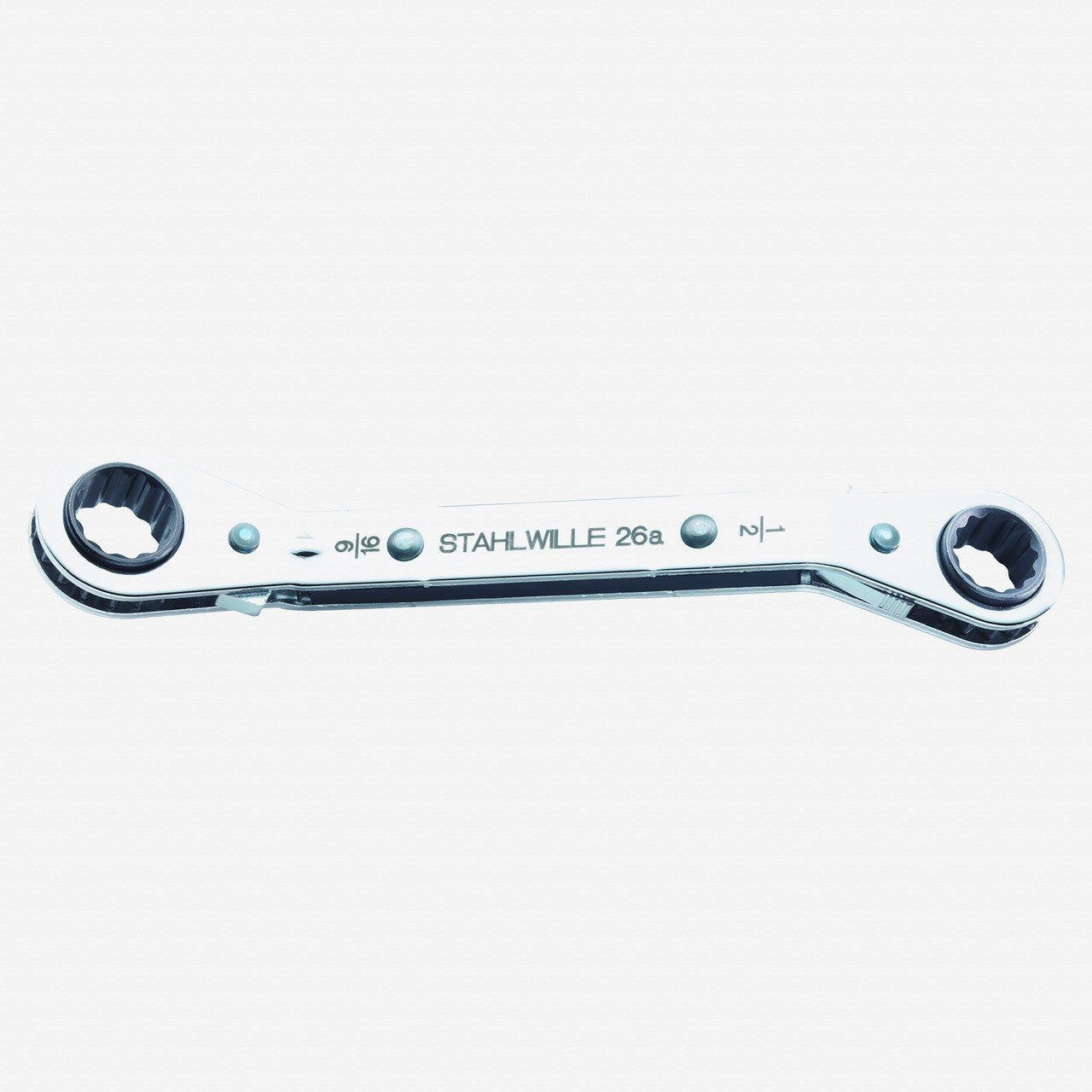 Stahlwille 26a Ratchet Ring Spanner, 3/8" x 7/16" - ST41552428 - KC Tool