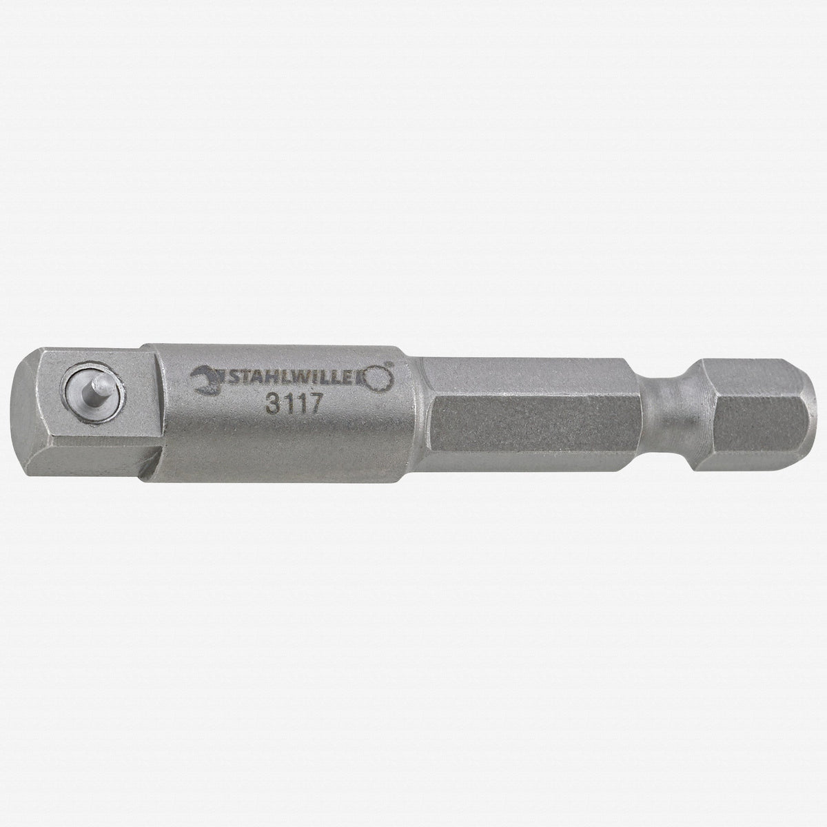 Stahlwille 3119 Adapter, 1/2" Square to 1/4" Hex, 50 mm - ST31190000 - KC Tool