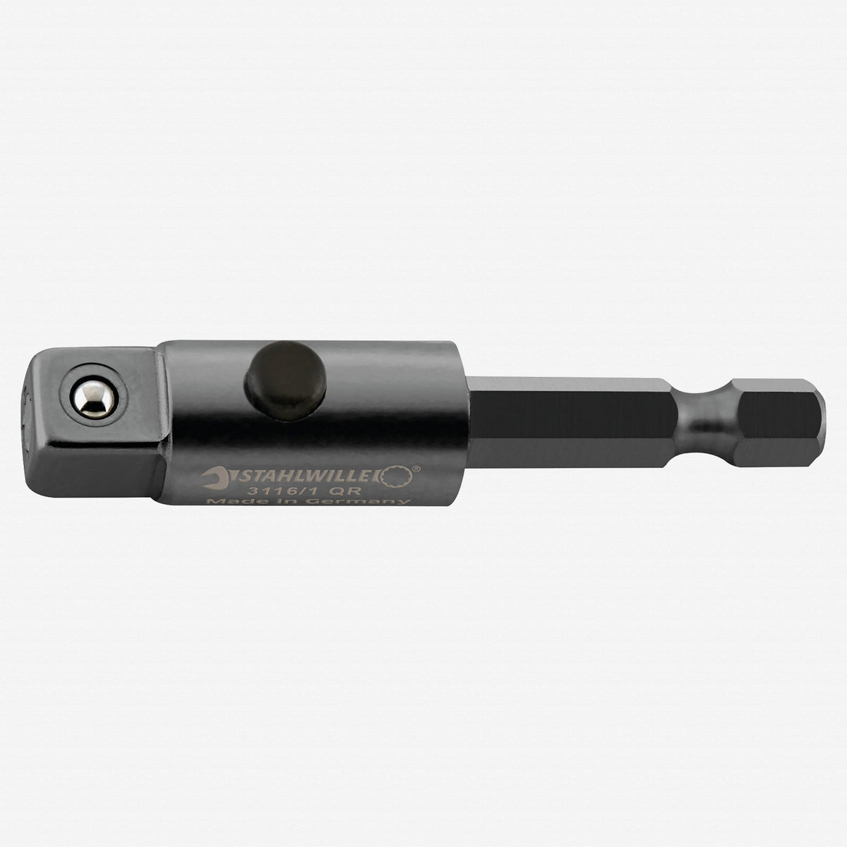 Stahlwille 3216/1QR QuickRelease 1/4" Hex to 3/8" Square Adaptor, Machine Operated, 50mm - ST32161001 - KC Tool