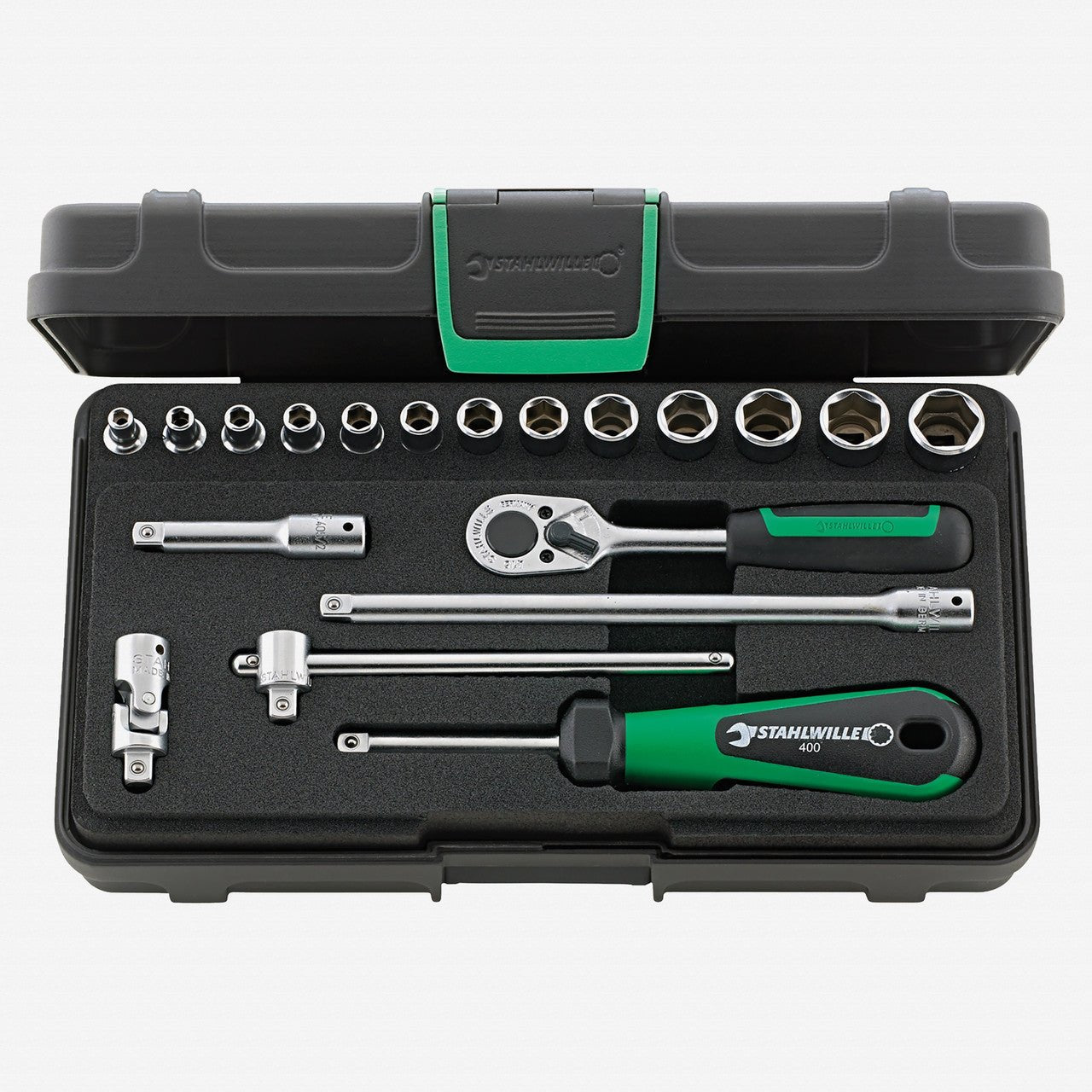 Stahlwille 40/13/6 Socket Set 1/4" Drive, Metric, 3.5 - 13mm, 19 Pieces - ST96011124 - KC Tool