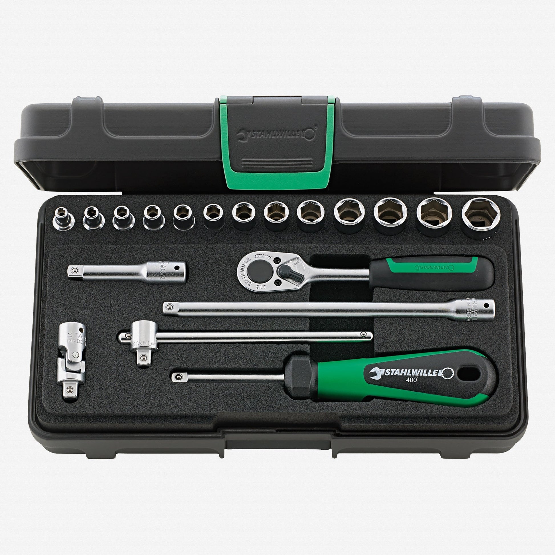 Stahlwille 40/13/6 Socket Set 1/4" Drive, Metric, 3.5-13mm, 19 Pieces - ST96011124 - KC Tool