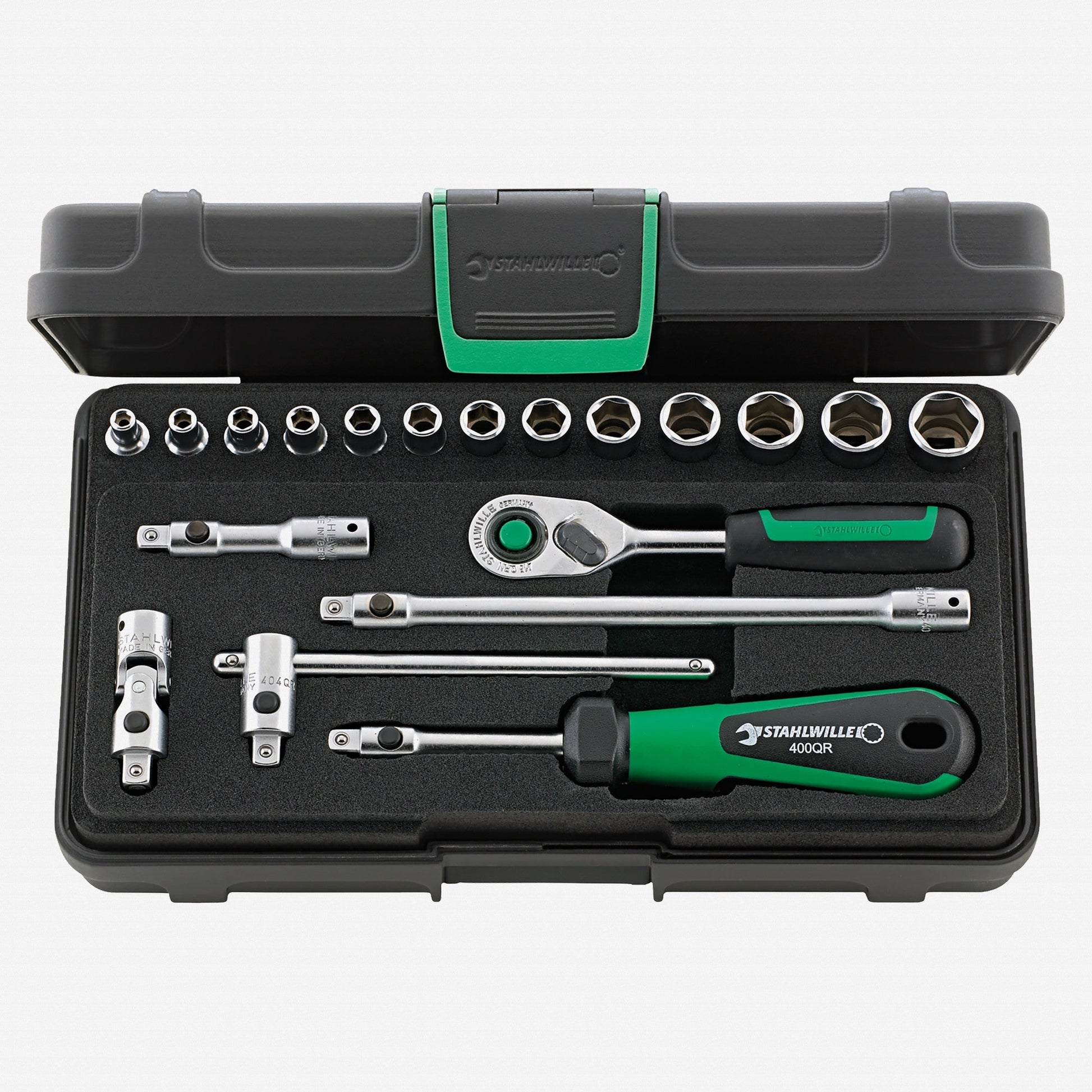 Stahlwille 40/13/6QR Socket Set 1/4" Drive, Metric, 3.5-13mm, 19 Pieces - ST96011180 - KC Tool