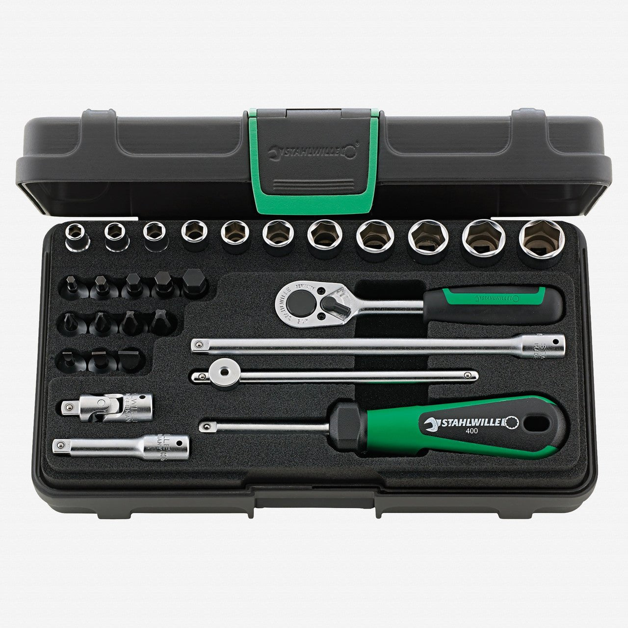 Stahlwille 40/23/6 Socket Set 1/4" Drive, Metric, 5 - 14mm, 29 Pieces - ST96011136 - KC Tool