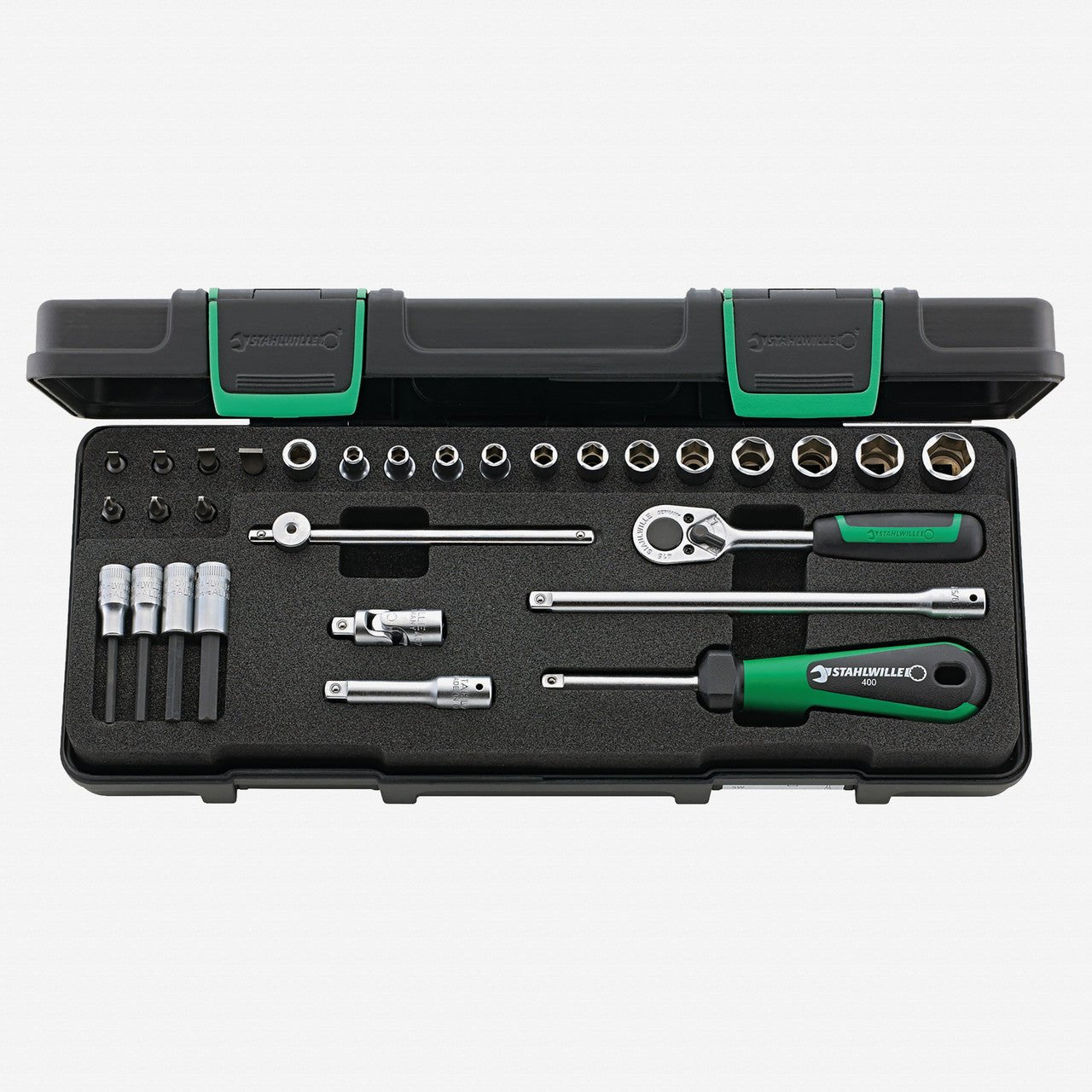 Stahlwille 40/23/7 Socket Set 1/4" Drive, Metric, 4 - 13mm, 30 Pieces - ST96011134 - KC Tool