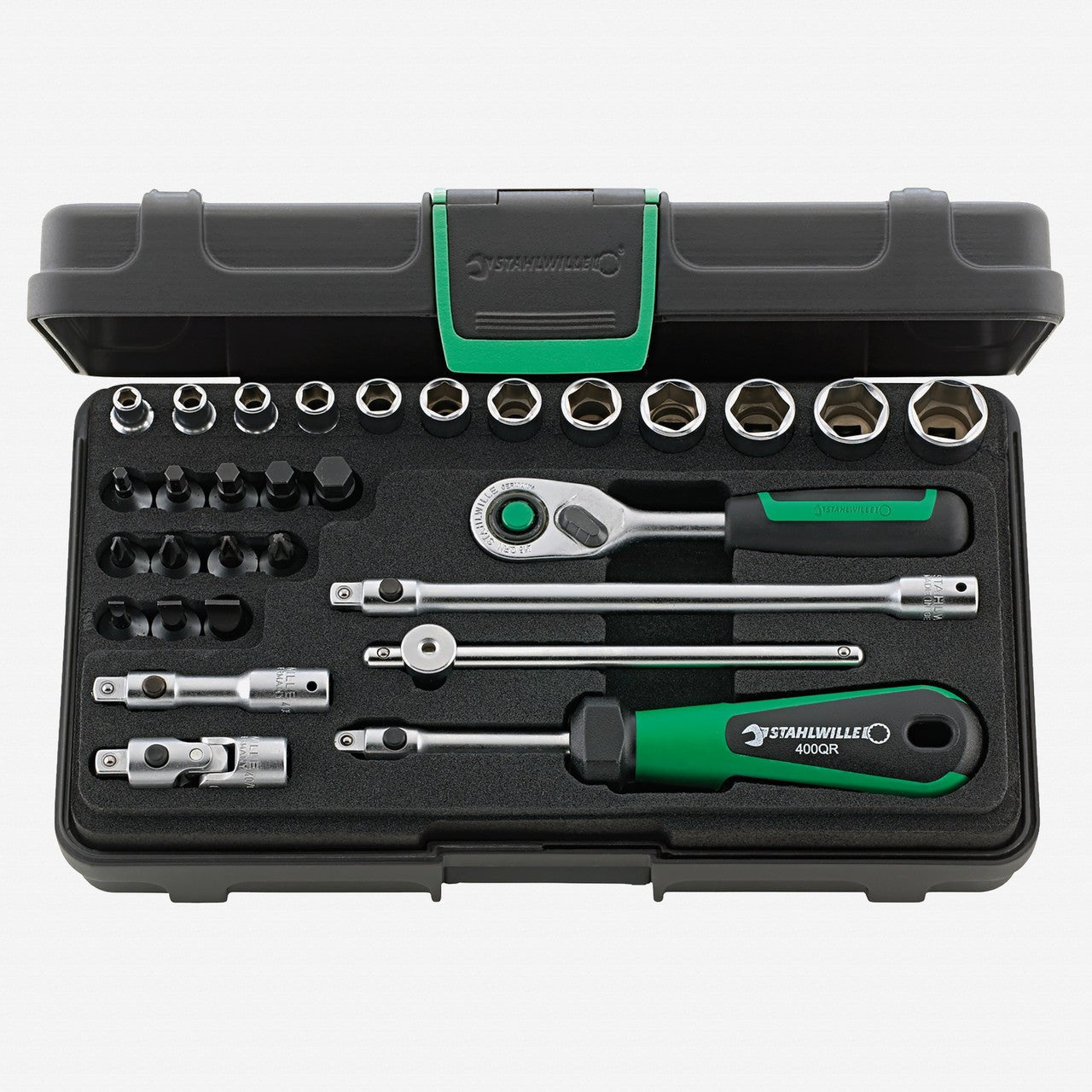 Stahlwille 40/24/6QR Socket Set 1/4" Drive, Metric, 4 - 14 mm, 30 Pieces - ST96011182 - KC Tool