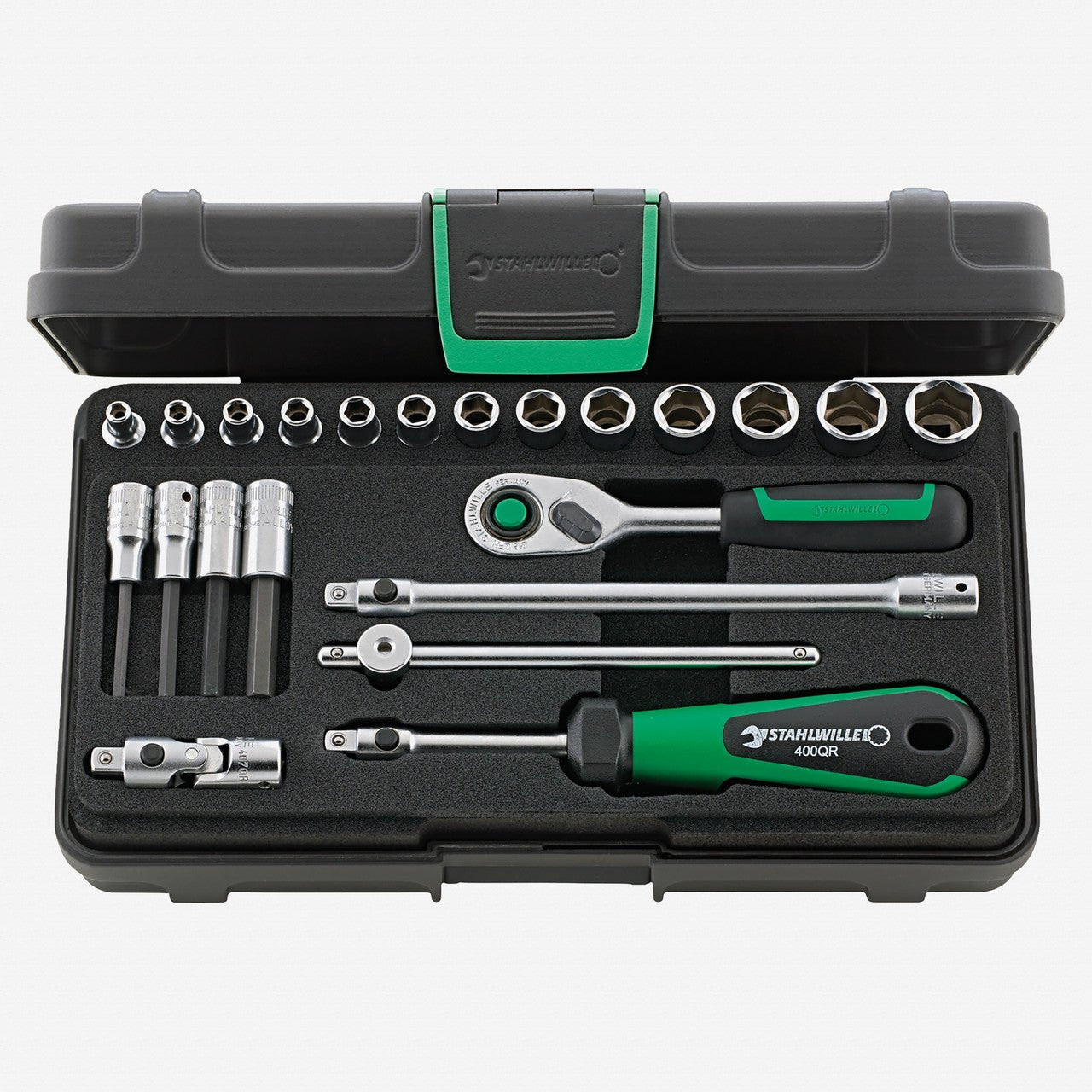 Stahlwille 40/44/17/5QR Socket Set 1/4" Drive, 3.5 - 14mm, 22 Pieces - ST96011181 - KC Tool