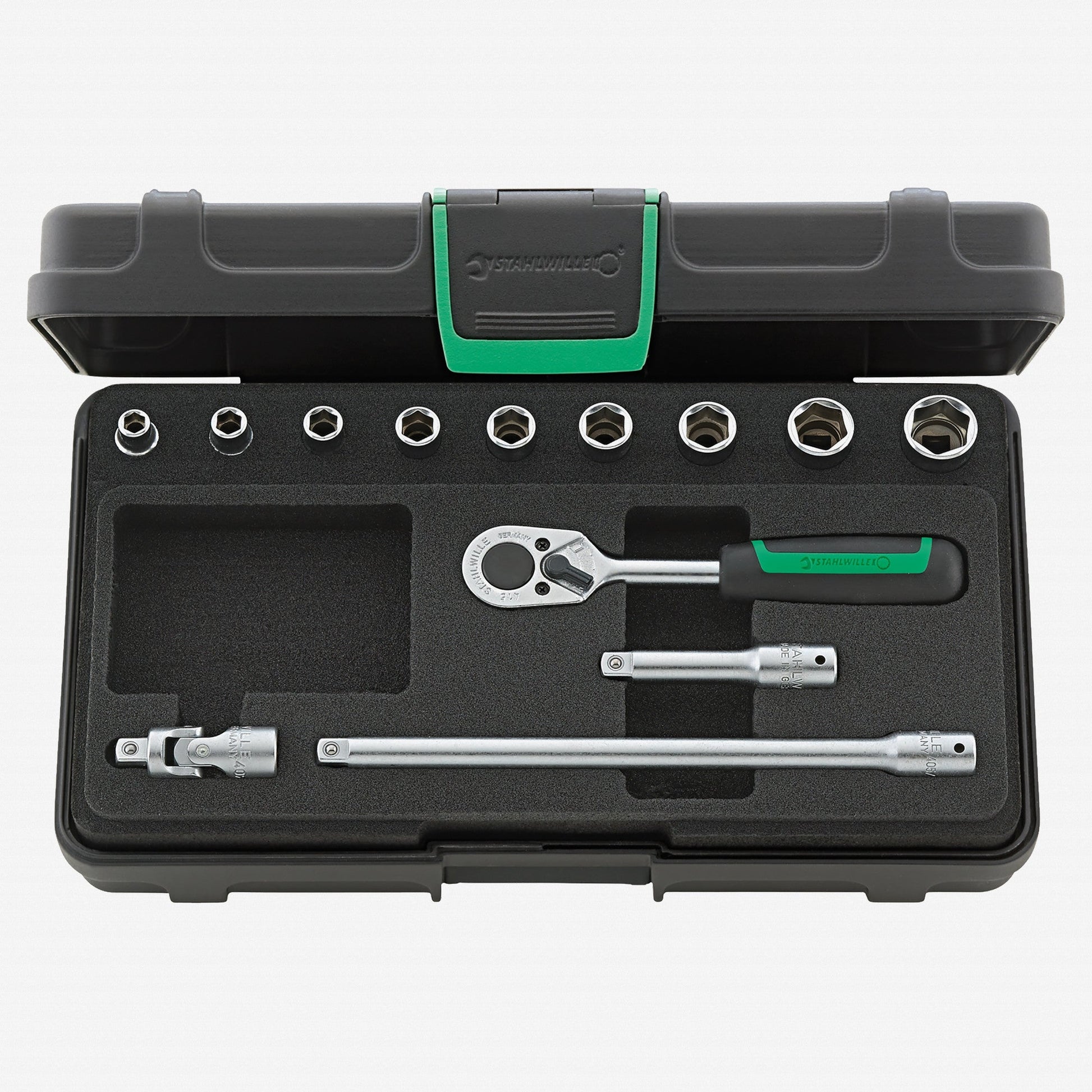 Stahlwille 40a/9/4 Socket Set 1/4" Drive, SAE, 3/16-1/2", 13 Pieces - ST96015107 - KC Tool