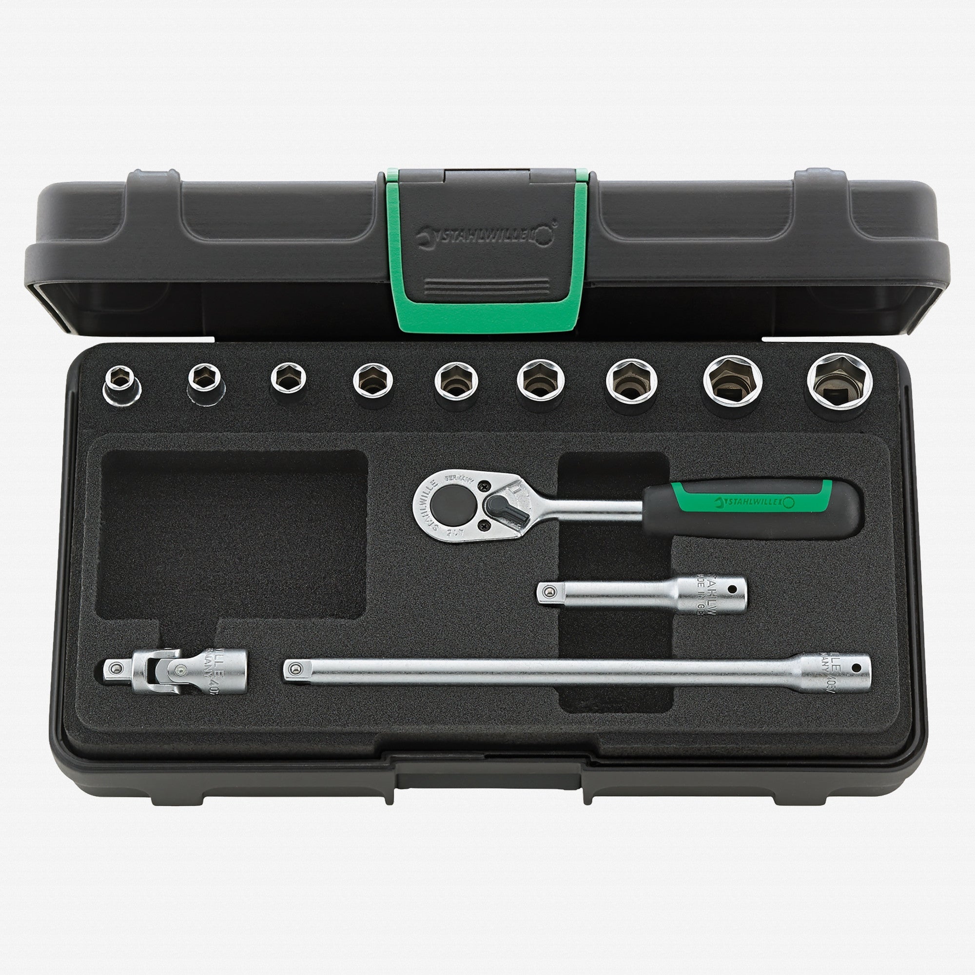 Stahlwille 40a/9/4 Socket Set 1/4" Drive, SAE, 3/16-1/2", 13 Pieces - ST96015107 - KC Tool