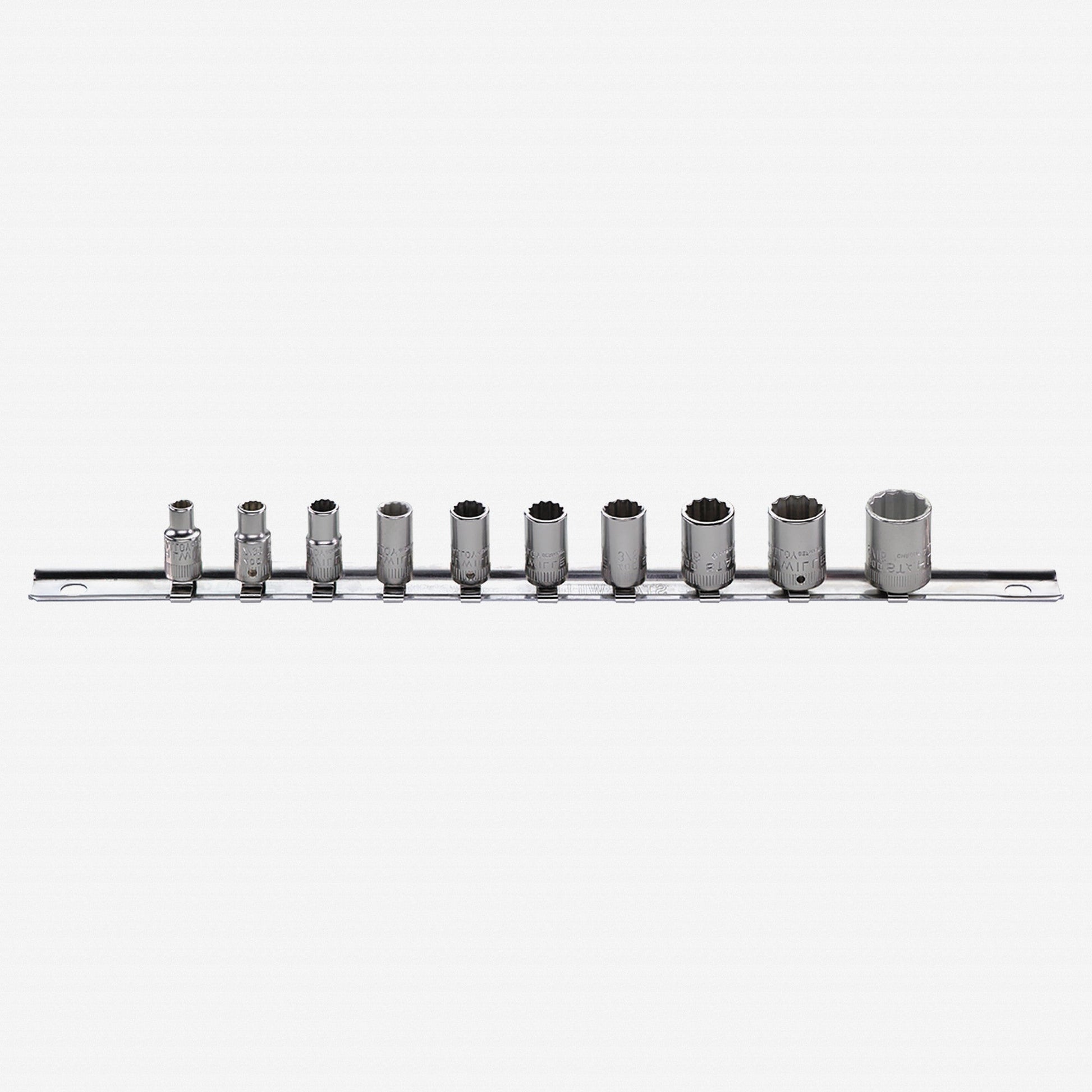 Stahlwille 40aD/10CL Socket Set with Clip Strip, 1/4" Drive, SAE, 3/16 - 9 /16", 11 Pieces - ST96015310 - KC Tool