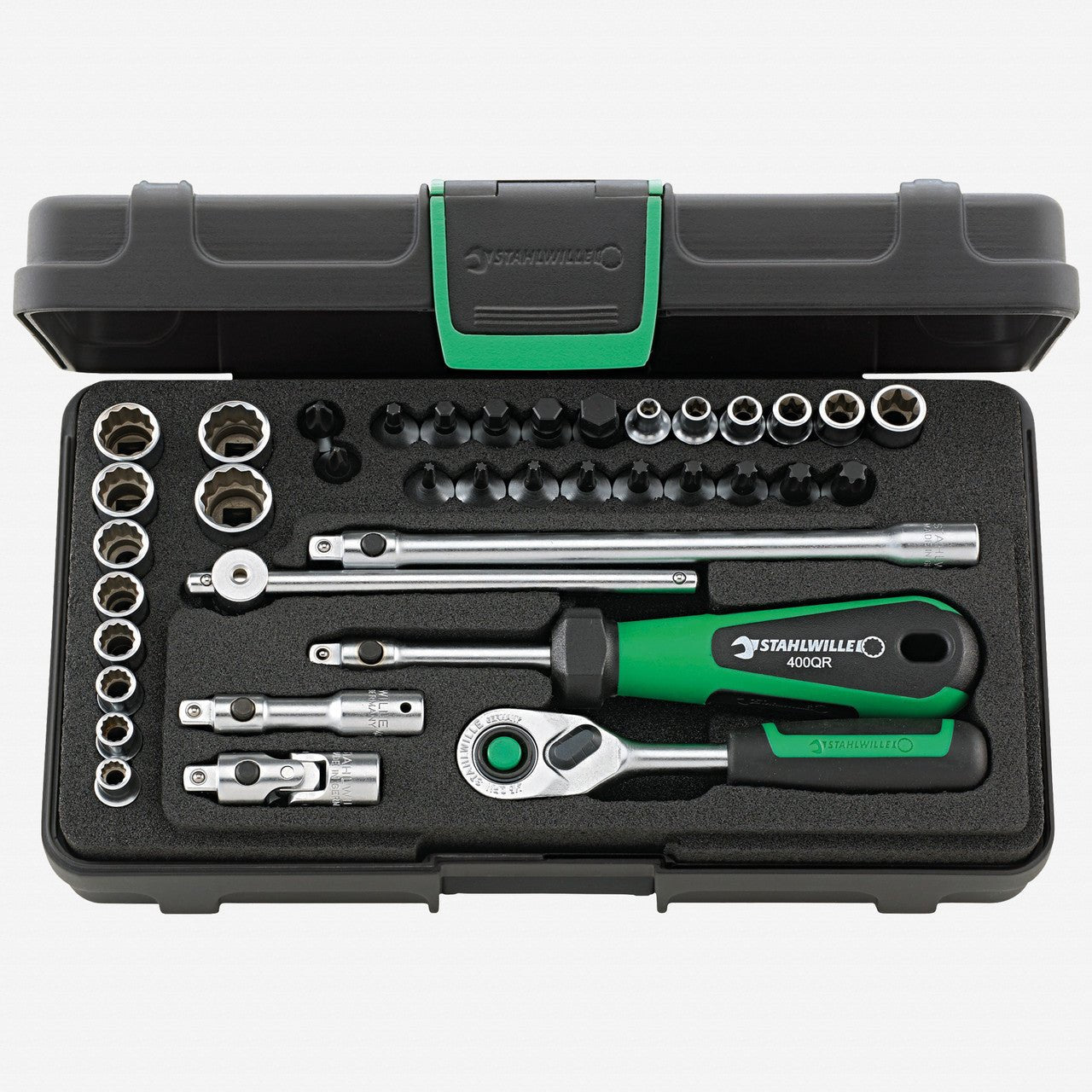 Stahlwille 40D/40TX/44KTX/32/6QR Socket Set, 1/4" Drive, 5 - 13mm, 38 Pieces - ST96010120 - KC Tool