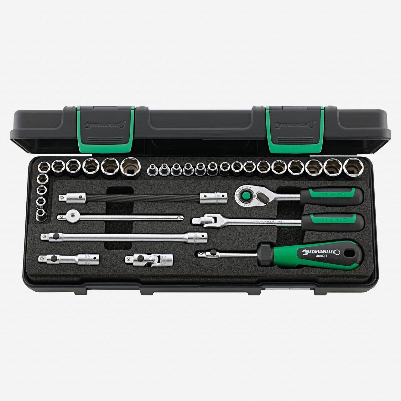 Stahlwille 40MA/25/8QR Socket Set, 1/4" Drive, Metric/SAE, 33 Pieces - ST96010107 - KC Tool