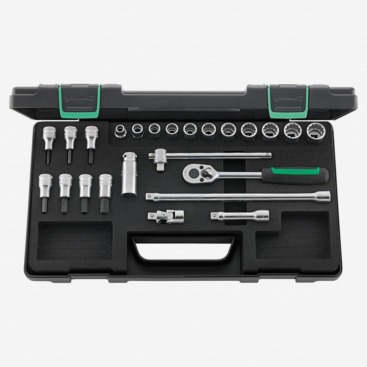 Stahlwille 45/49/19/5 Socket Set, 3/8" Drive, Metric, 8 - 19mm, 12 - Point, 24 Pieces - ST96021223 - KC Tool