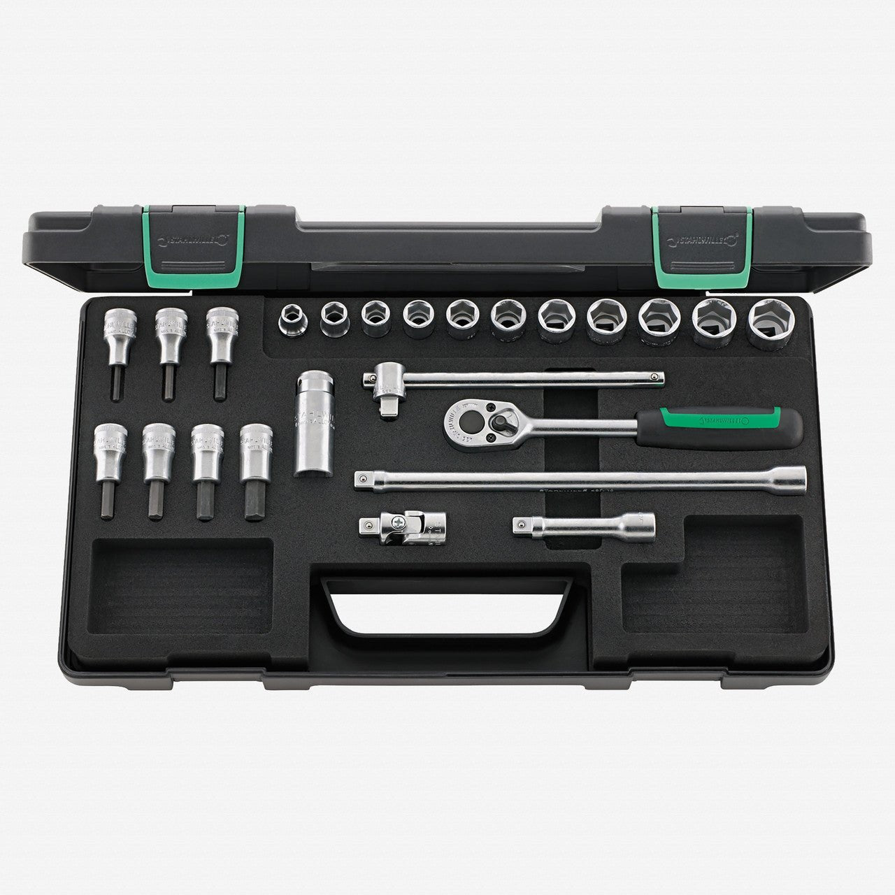 Stahlwille 456/49/19/5 Socket Set, 3/8" Drive, Metric, 8 - 19mm, 6 - Point, 24 Pieces - ST96021236 - KC Tool