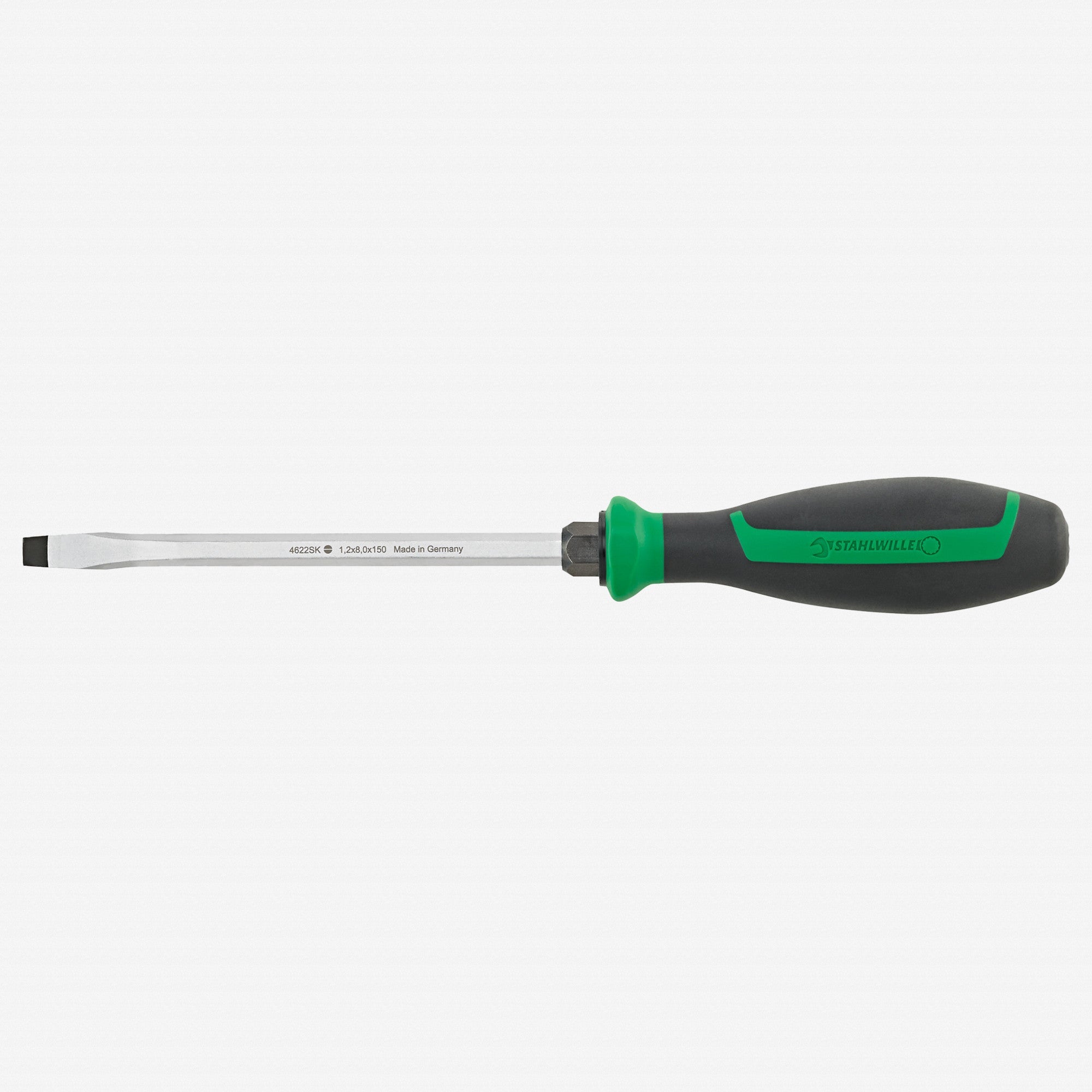 Stahlwille 4622SK DRALL+ Slotted Screwdriver with Impact Cap, 2.0 x 12.0 x 200 mm - ST46223212 - KC Tool