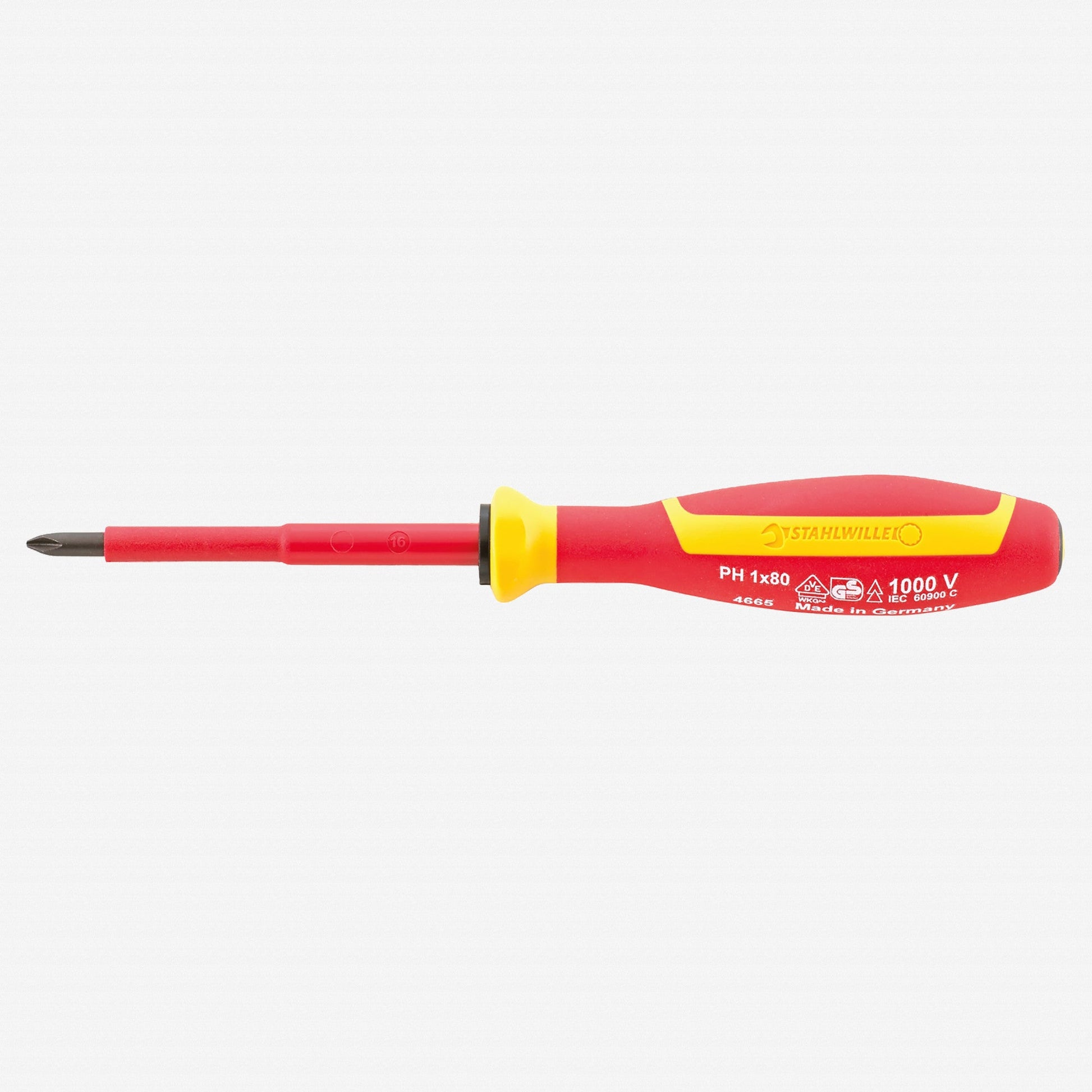 Stahlwille 4665 Insulated Phillips Screwdriver VDE DRALL+, 0 x 60mm - ST46653000 - KC Tool