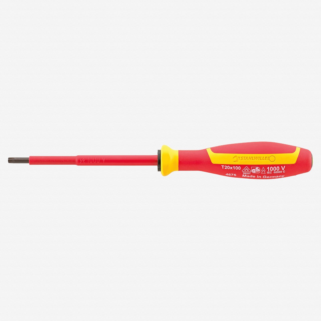 Stahlwille 4675 Insulated Torx Screwdriver VDE DRALL+, T15 x 75mm - ST46753015 - KC Tool