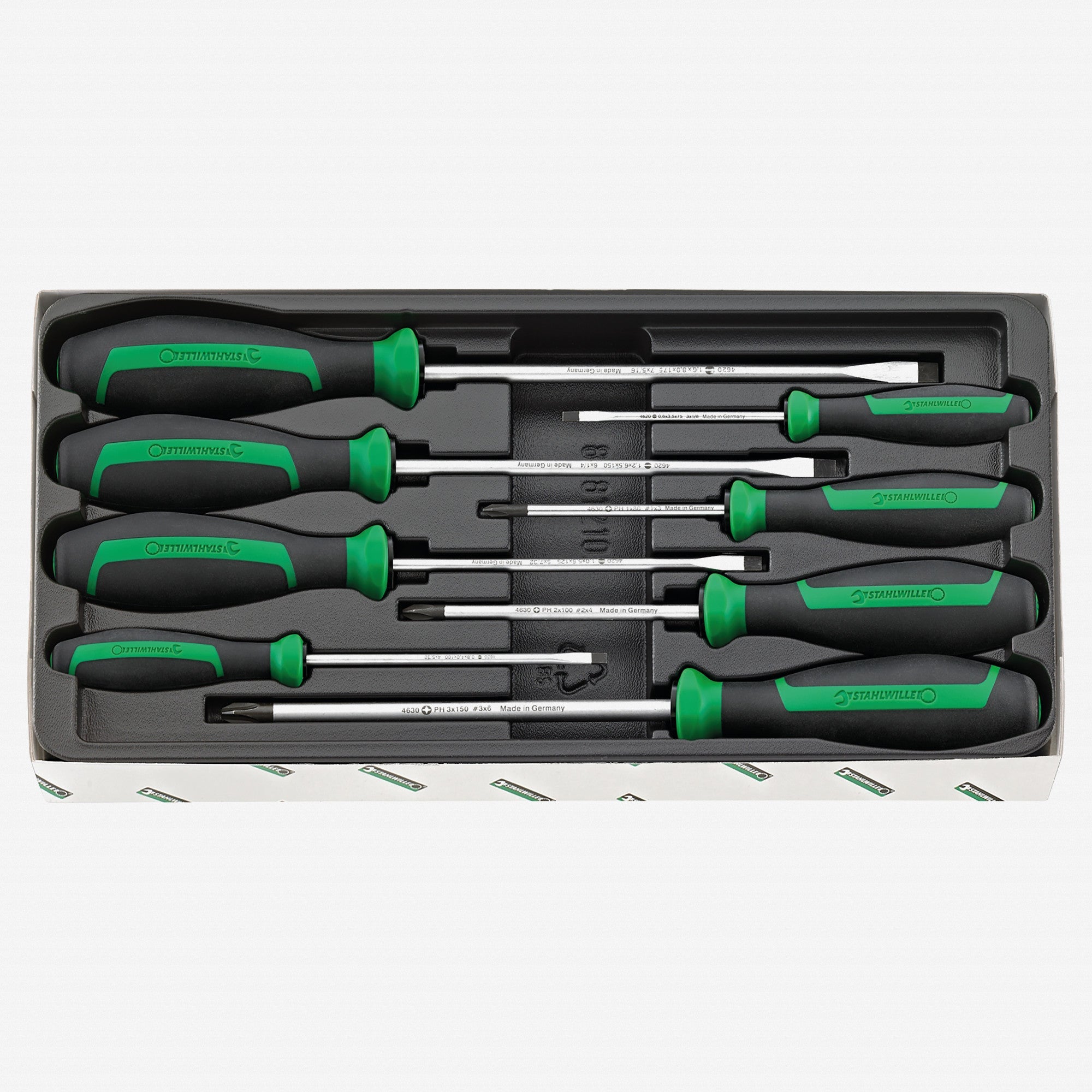 Stahlwille 4692 DRALL+ Phillips and Slotted Screwdriver Set, 8 Pieces - ST96469215 - KC Tool
