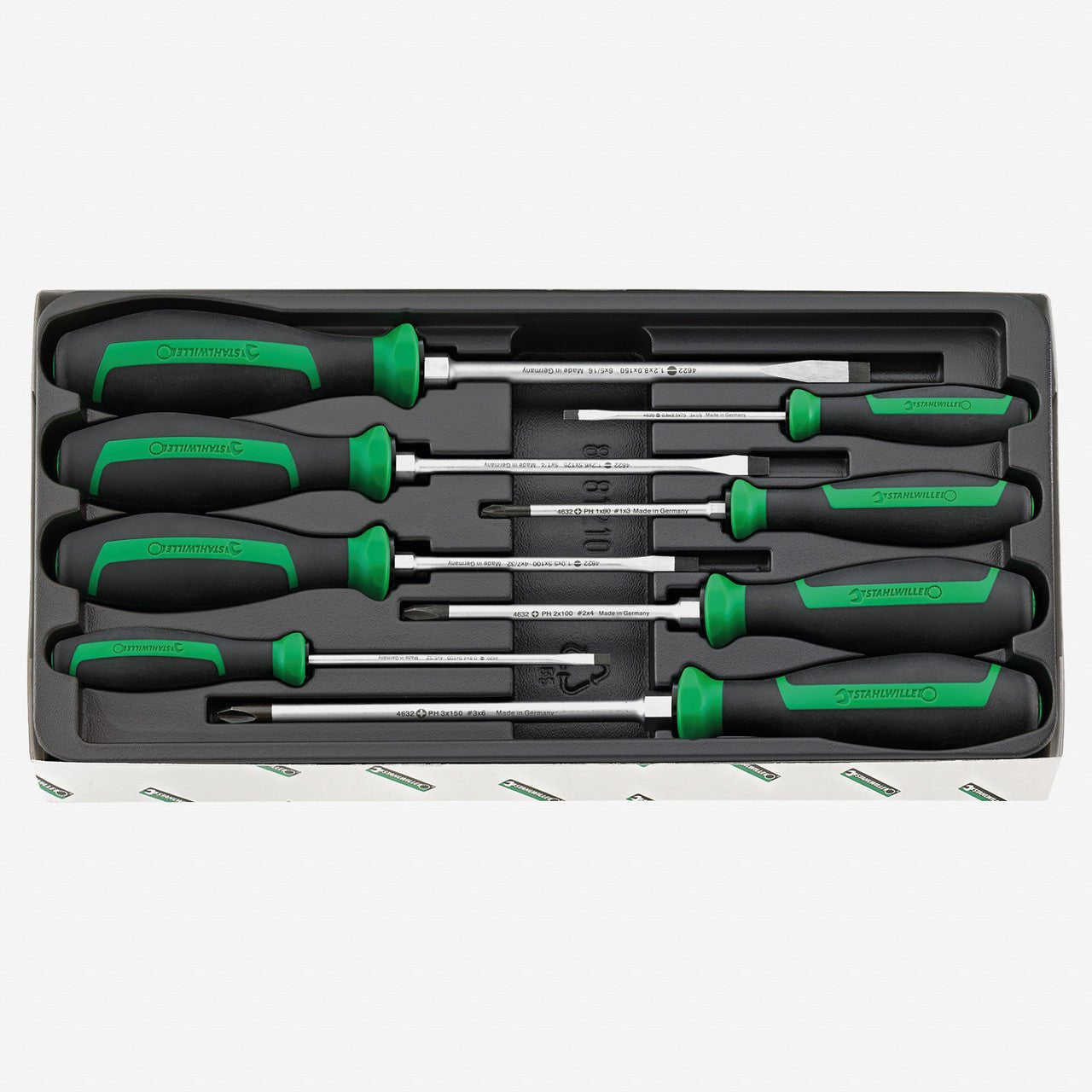 Stahlwille 4697 DRALL+ Phillips and Slotted Screwdriver Set, 8 Pieces - ST96469715 - KC Tool