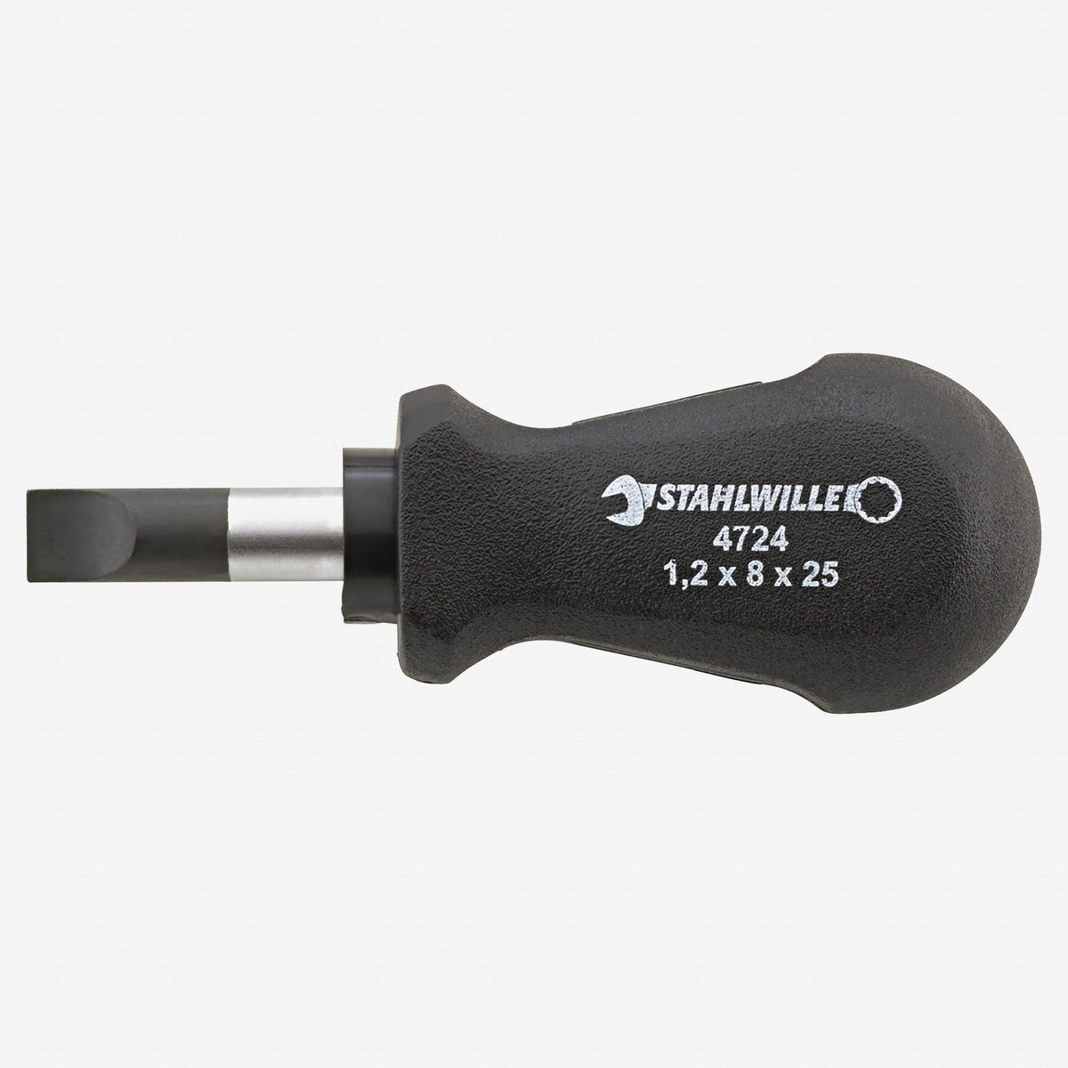 Stahlwille 4724 Slotted Stubby Screwdriver DRALL, 8mm - ST47241080 - KC Tool
