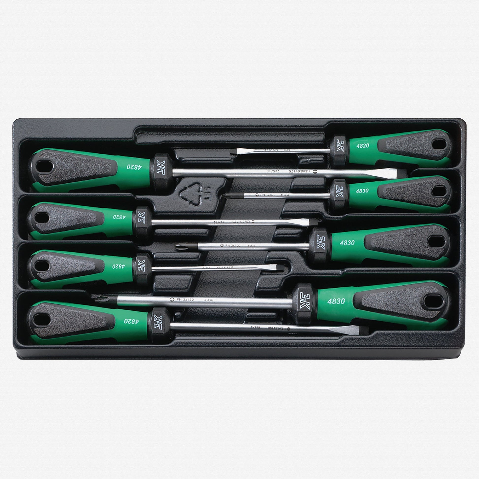 Stahlwille 4892 3K DRALL 8 Piece Slotted and Phillips Screwdriver Set - ST96489210 - KC Tool
