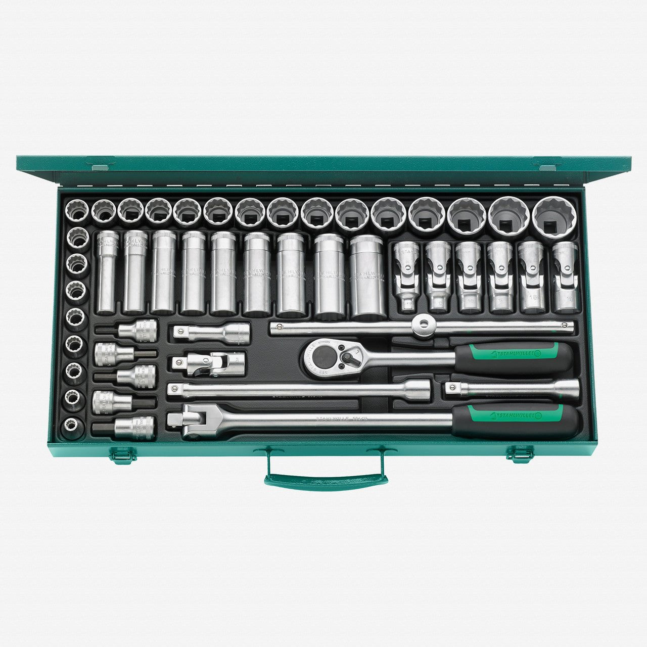 Stahlwille 50/43/7 Socket Set, 1/2" Drive, Metric, 8 - 34mm - ST96030136 - KC Tool