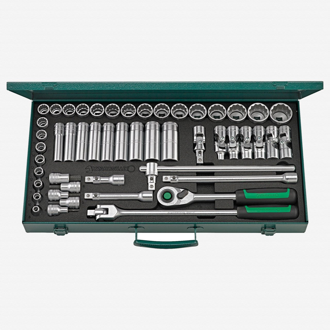 Stahlwille 50/43/7QR Metric Socket Set, 1/2" Drive, 50 Pieces - ST96031236 - KC Tool