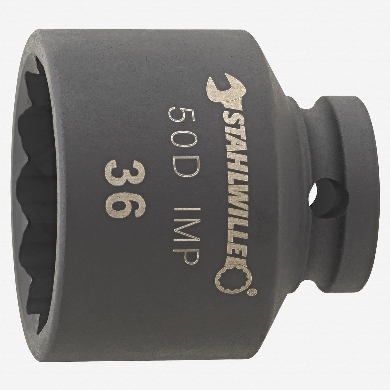 Stahlwille 50D IMP Impact Socket, 1/2" Drive, 12 Point, 32 mm - ST23011032 - KC Tool