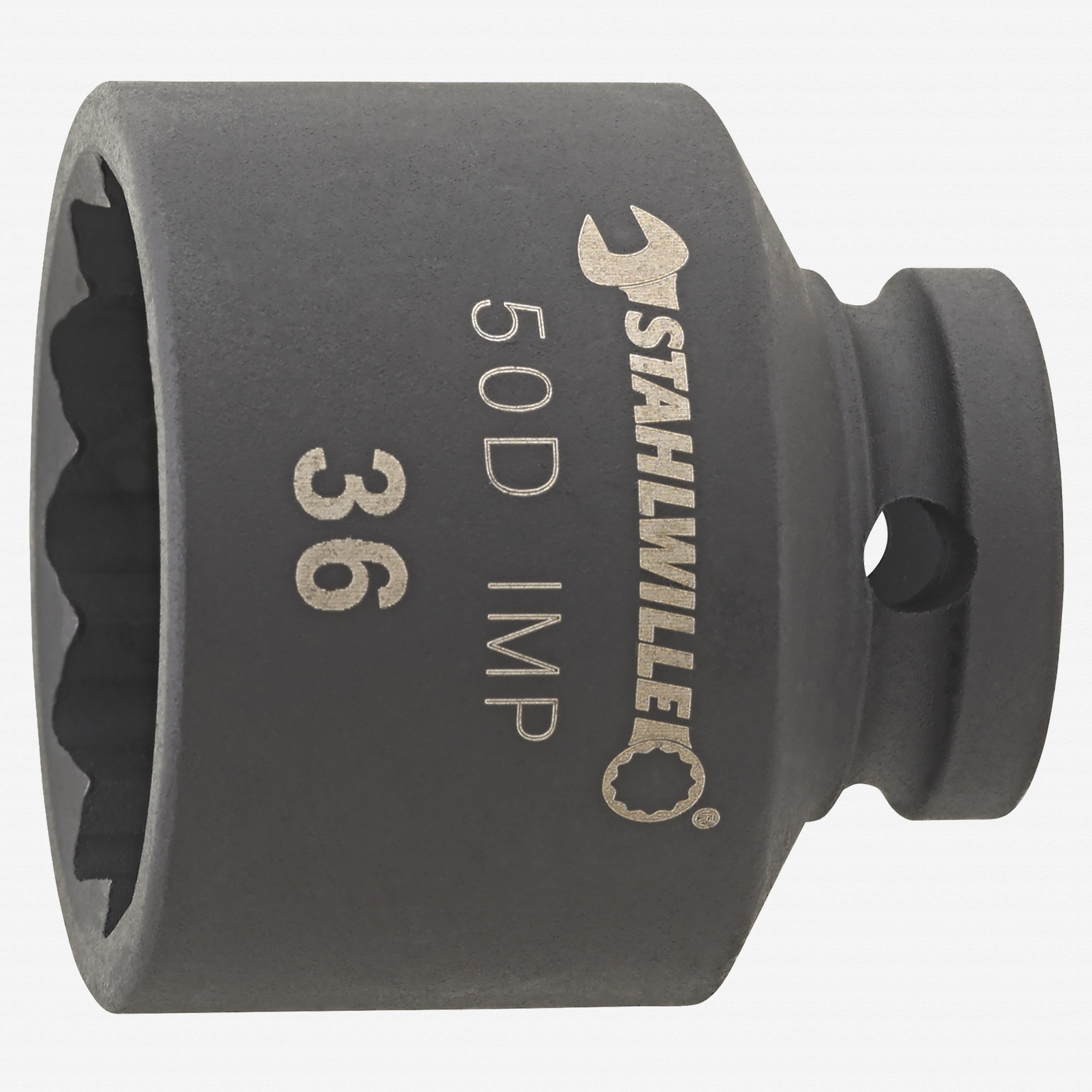 Stahlwille 50D IMP Impact Socket, 1/2" Drive, 12 Point, 36 mm - ST23011036 - KC Tool