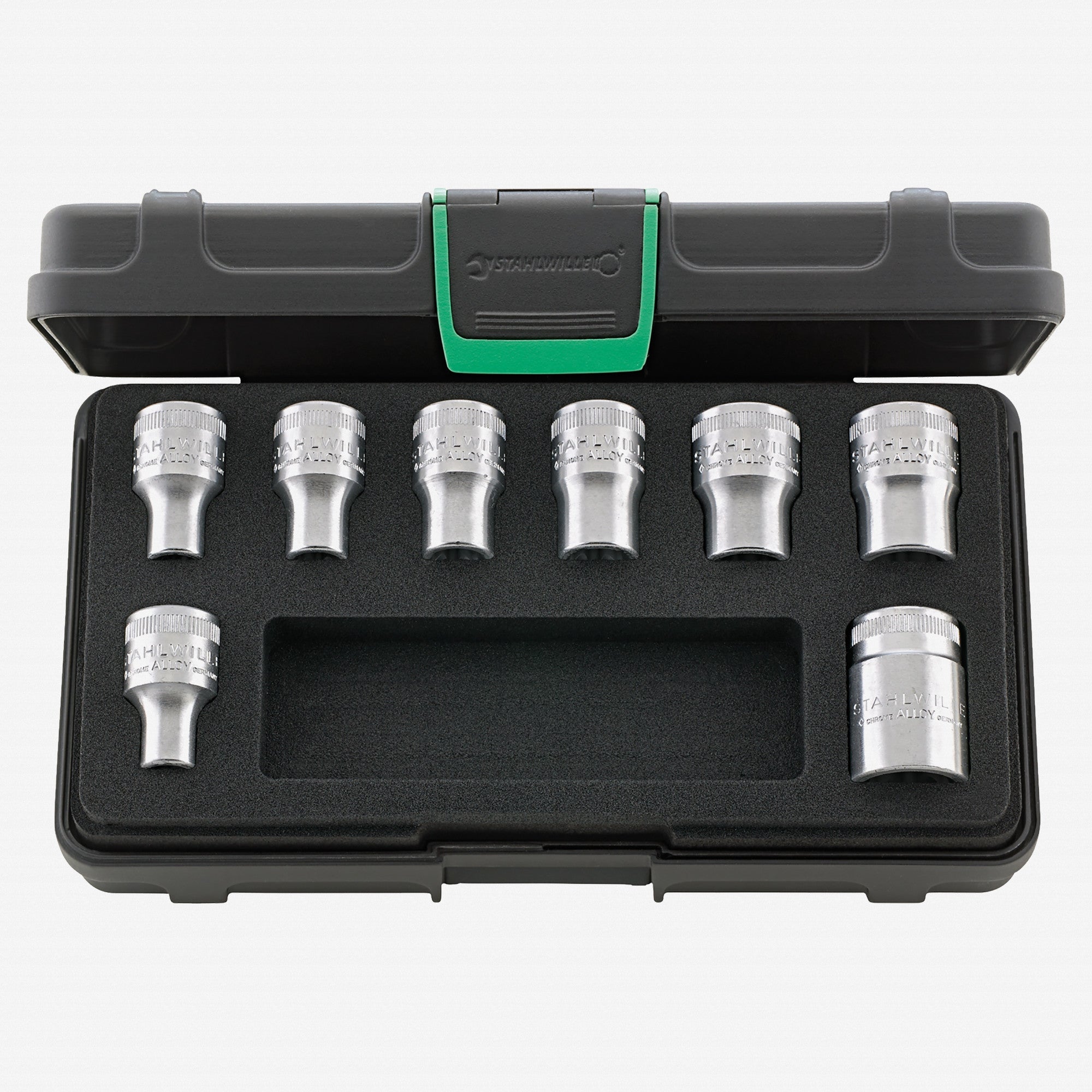 Stahlwille 50TX/8 External TORX® Socket Set, 1/2" Drive, E10-E24, 8 Pieces - ST96033704 - KC Tool