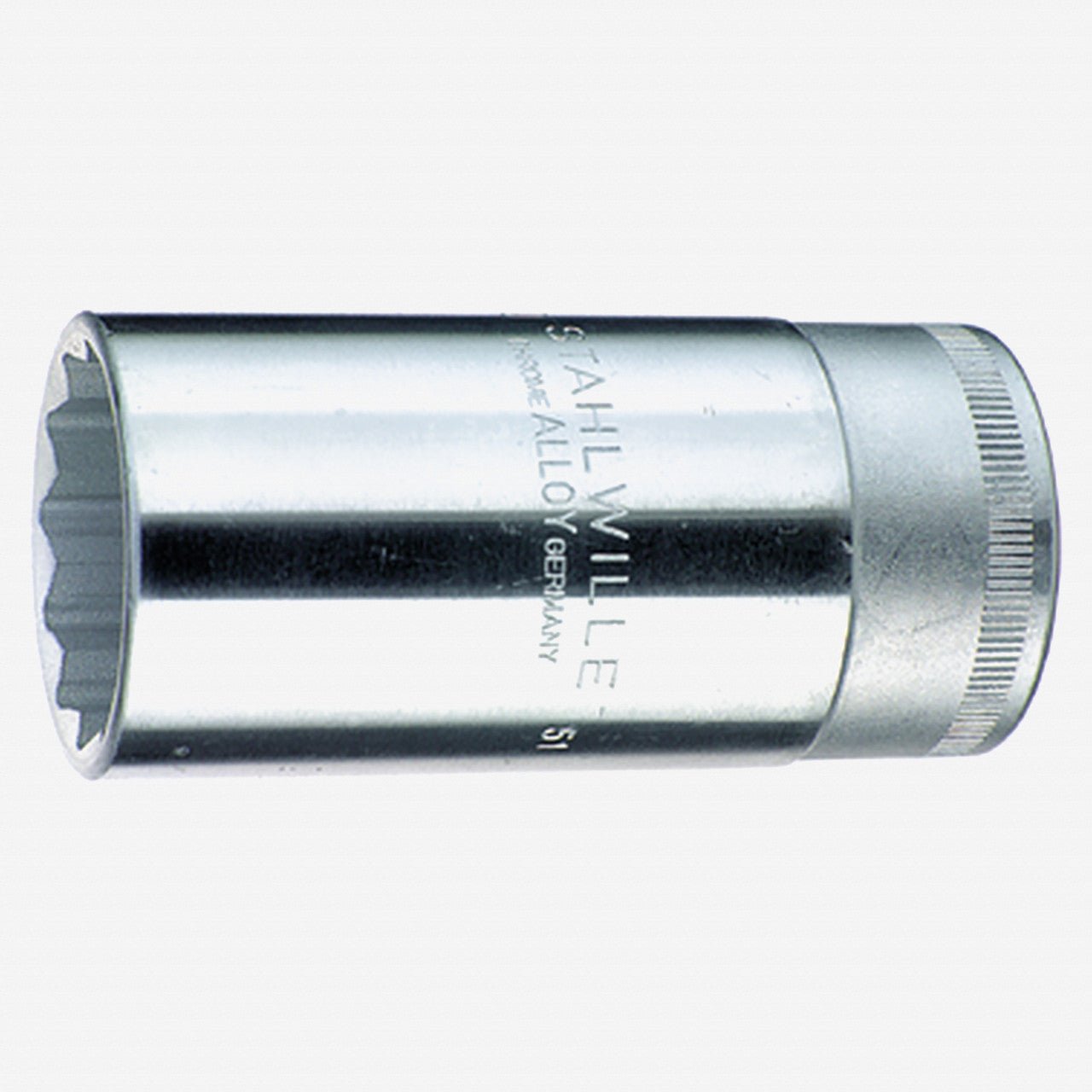Stahlwille 51 Extra Deep Socket, 1/2" Drive, 12 Point, 30 mm - ST03020030 - KC Tool