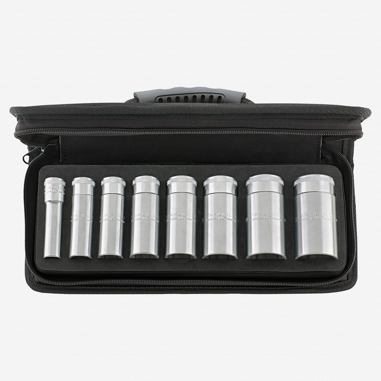 Stahlwille 51/8 Deep Socket Set, 1/2" Drive, Metric, 13 - 32mm, 12 - Point, 9 Pieces - ST96030212 - KC Tool