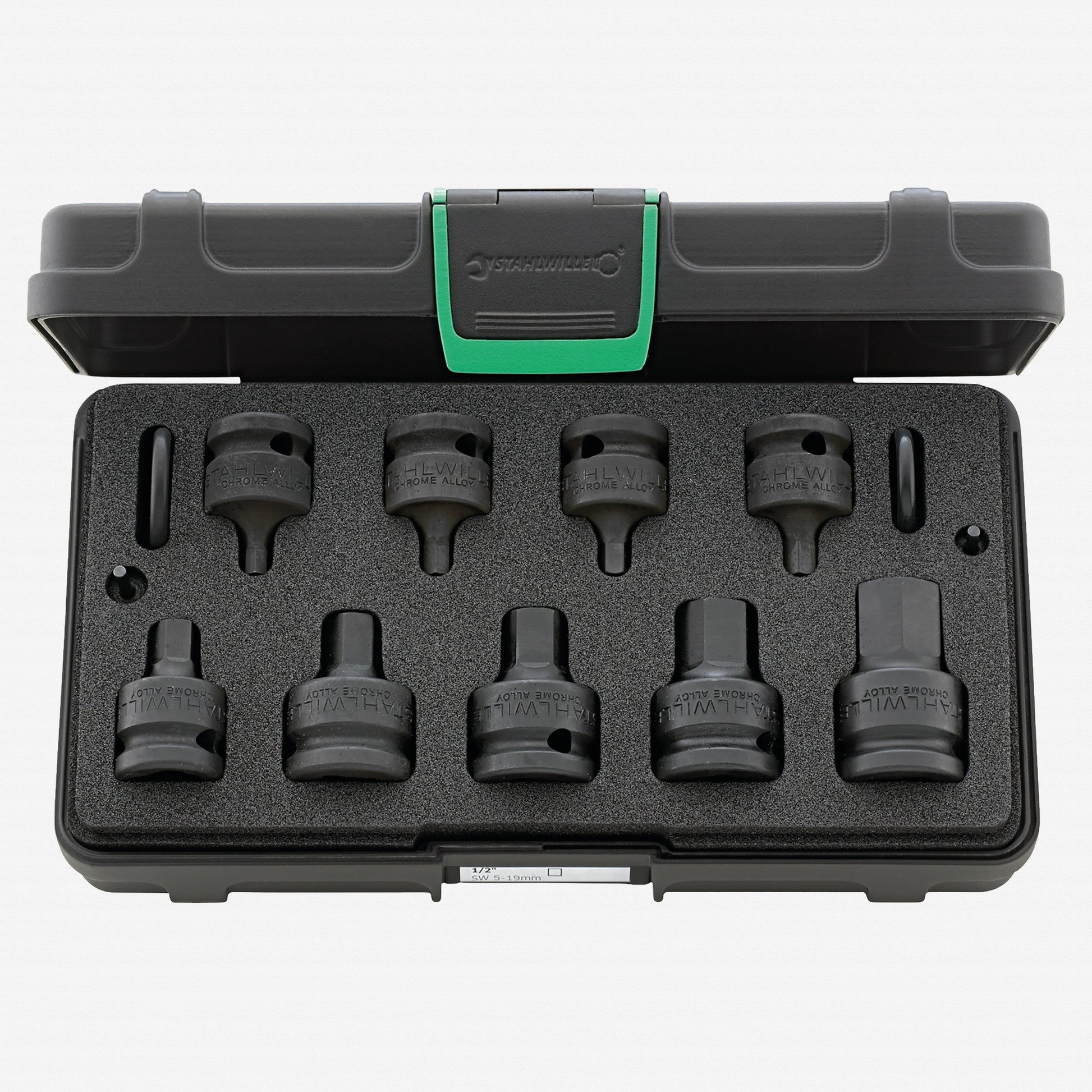 Stahlwille 54IMP/9 IMPACT Internal Hex Socket Set, 1/2" Drive, Metric, 13 Pieces - ST96231501 - KC Tool