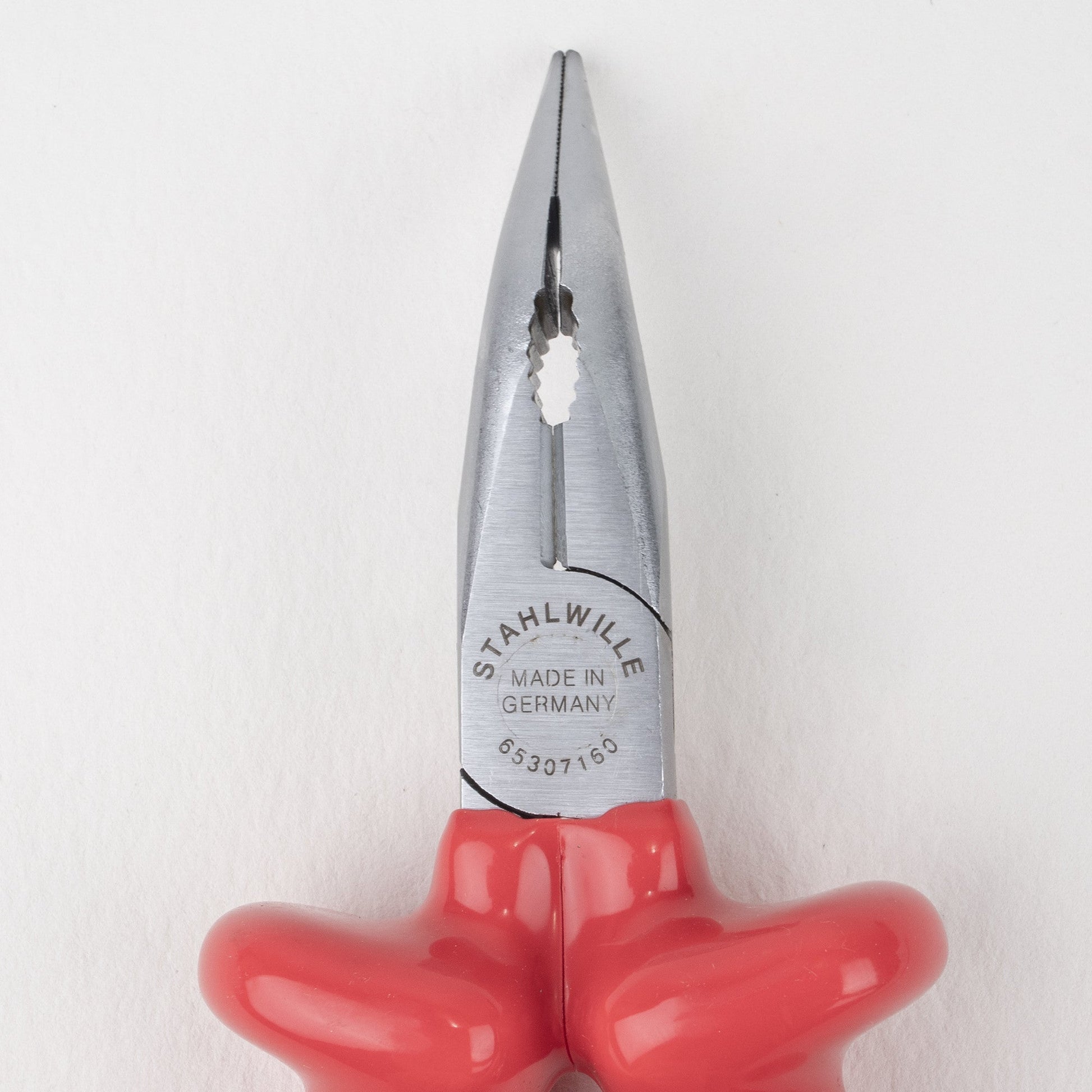 Stahlwille 6530 VDE bent snipe nose pliers with cutter, 160 mm - Dip-coated - ST65307160 - KC Tool