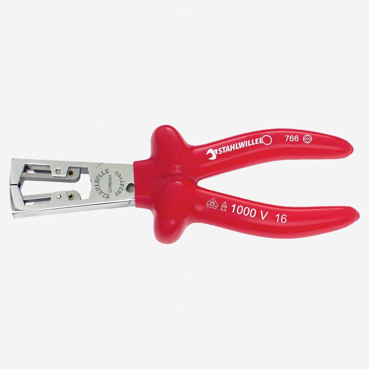 Stahlwille 6623 VDE Wire Stripping Pliers, 160 mm, Dip - Coated Handles - ST66237160 - KC Tool