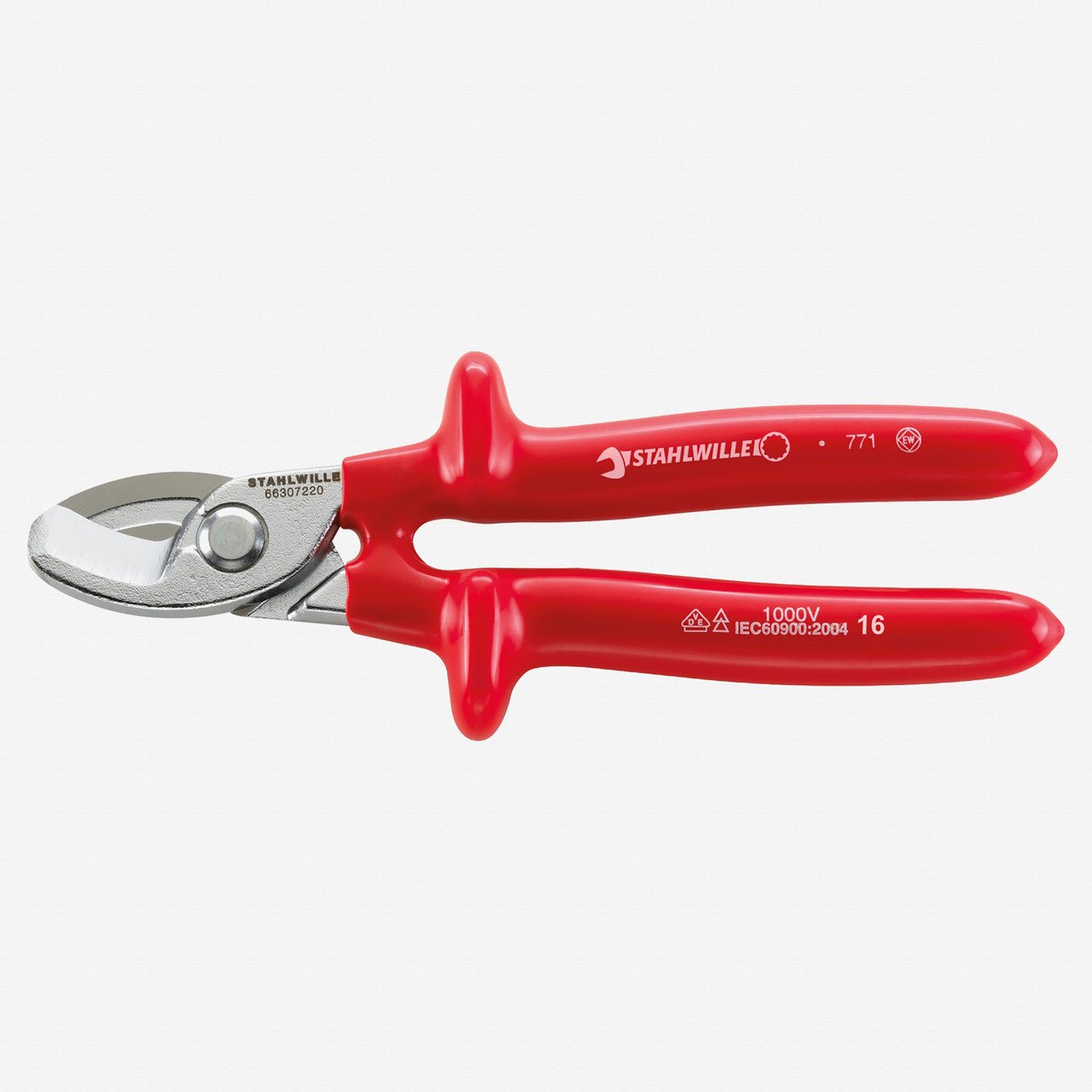 Stahlwille 6630 VDE Cable Shear, 220 mm, Dip - Coated Handles - ST66307220 - KC Tool