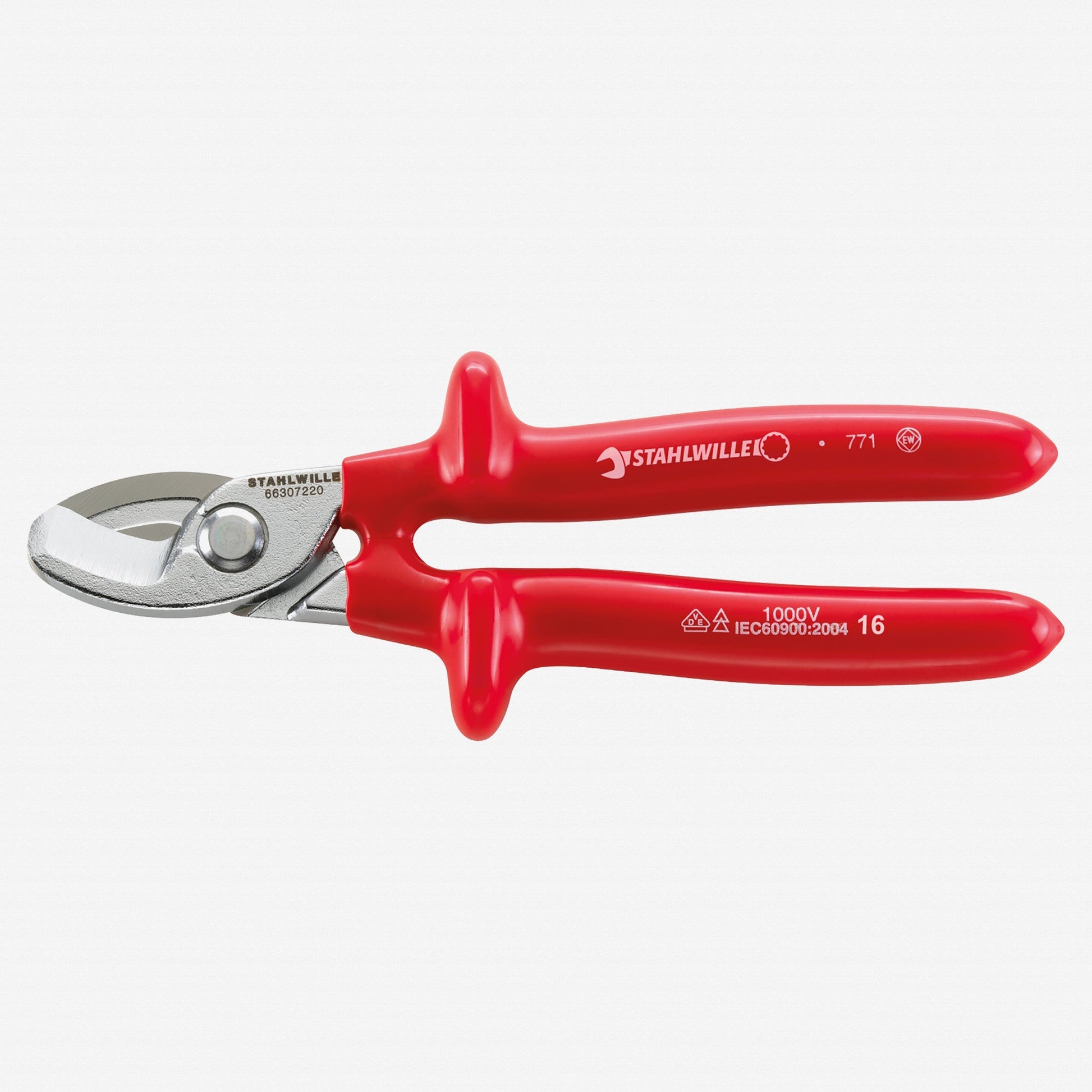 Stahlwille 6630 VDE Cable Shear, 220 mm, Dip-Coated Handles - ST66307220 - KC Tool