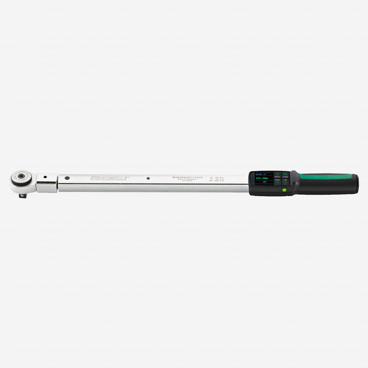 Stahlwille 714R MANOSKOP Tightening Angle Torque Wrench, Size 20; 20 - 200 Nm, 1/2", 14x18 mm - ST96501020 - KC Tool