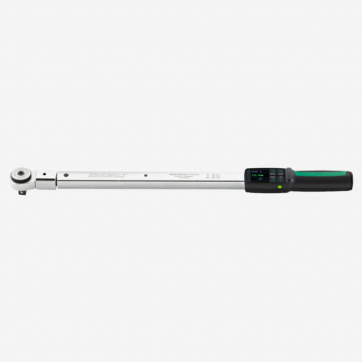 Stahlwille 714R MANOSKOP Tightening Angle Torque Wrench, Size 20; 20-200 Nm, 1/2", 14x18 mm - ST96501020 - KC Tool
