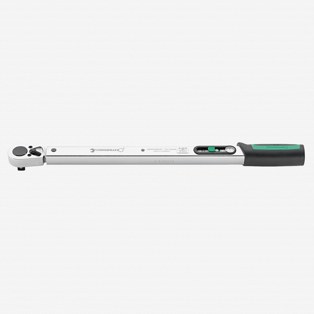 Stahlwille 721 Quick Standard MANOSKOP Torque Wrench, Size 20, 1/2" Drive, 40-200 Nm - ST50204020 - KC Tool